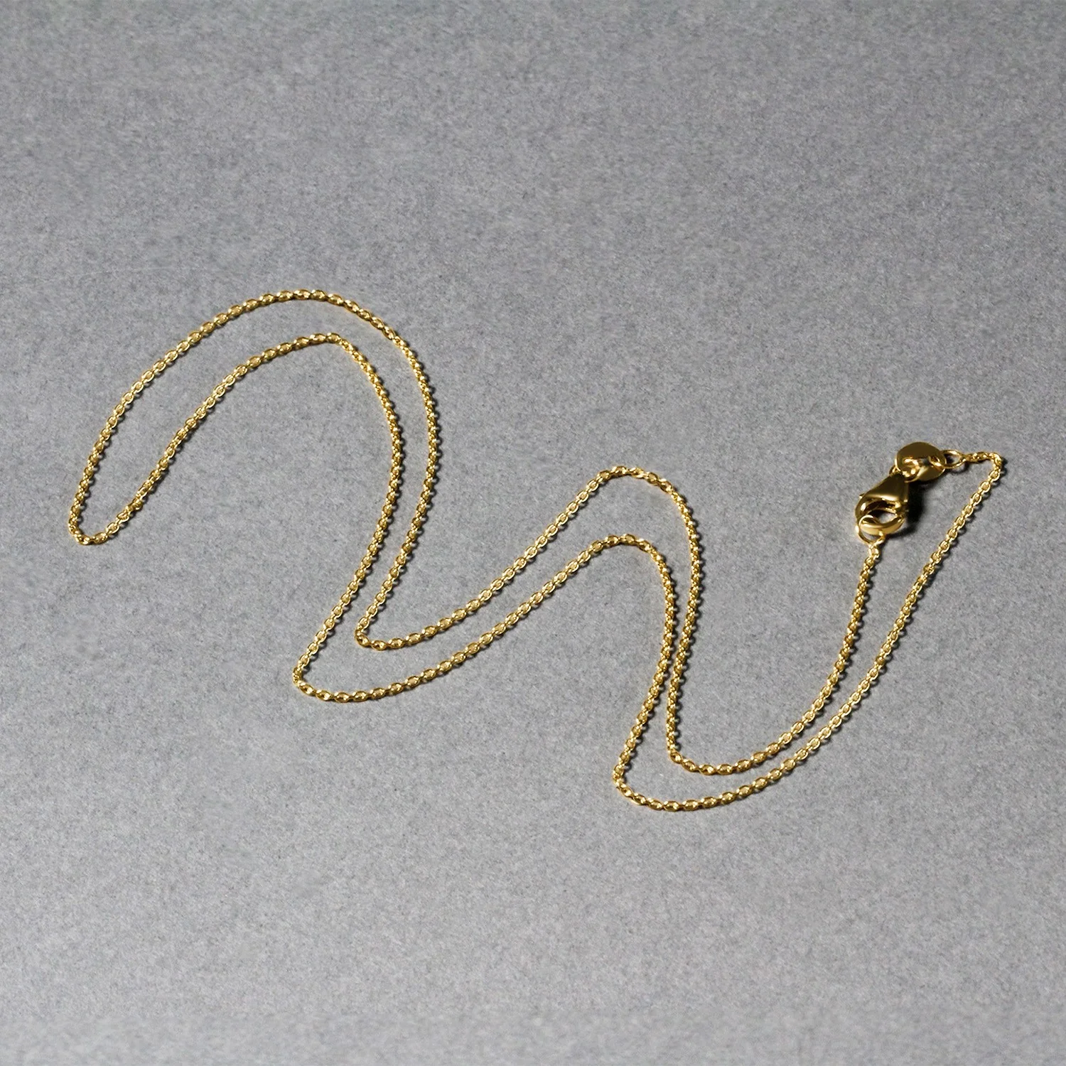 14k Yellow Gold Oval Cable Link Chain 0.97mm - Image 3