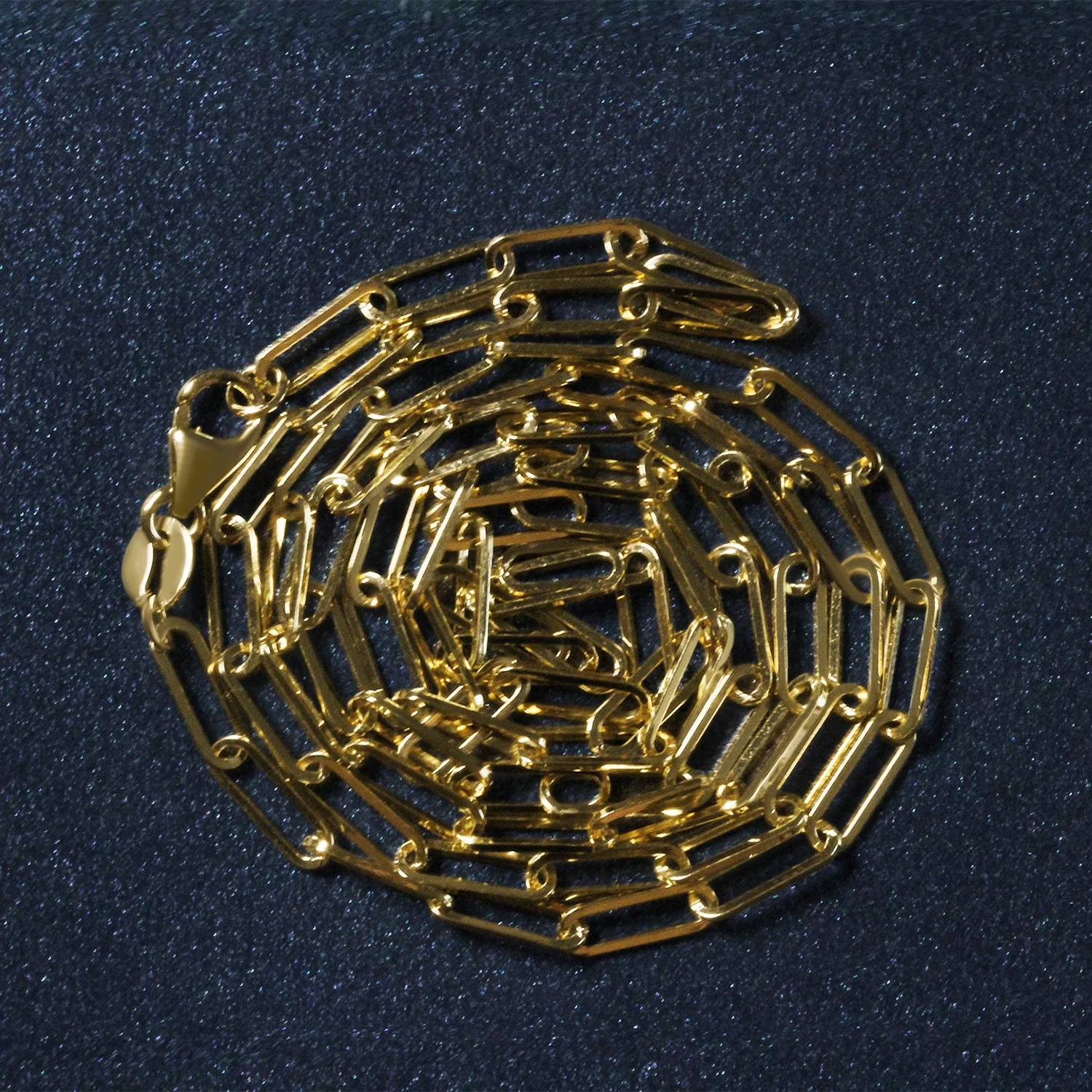 14K Yellow Gold Paperclip Chain (2.5mm) - Image 18