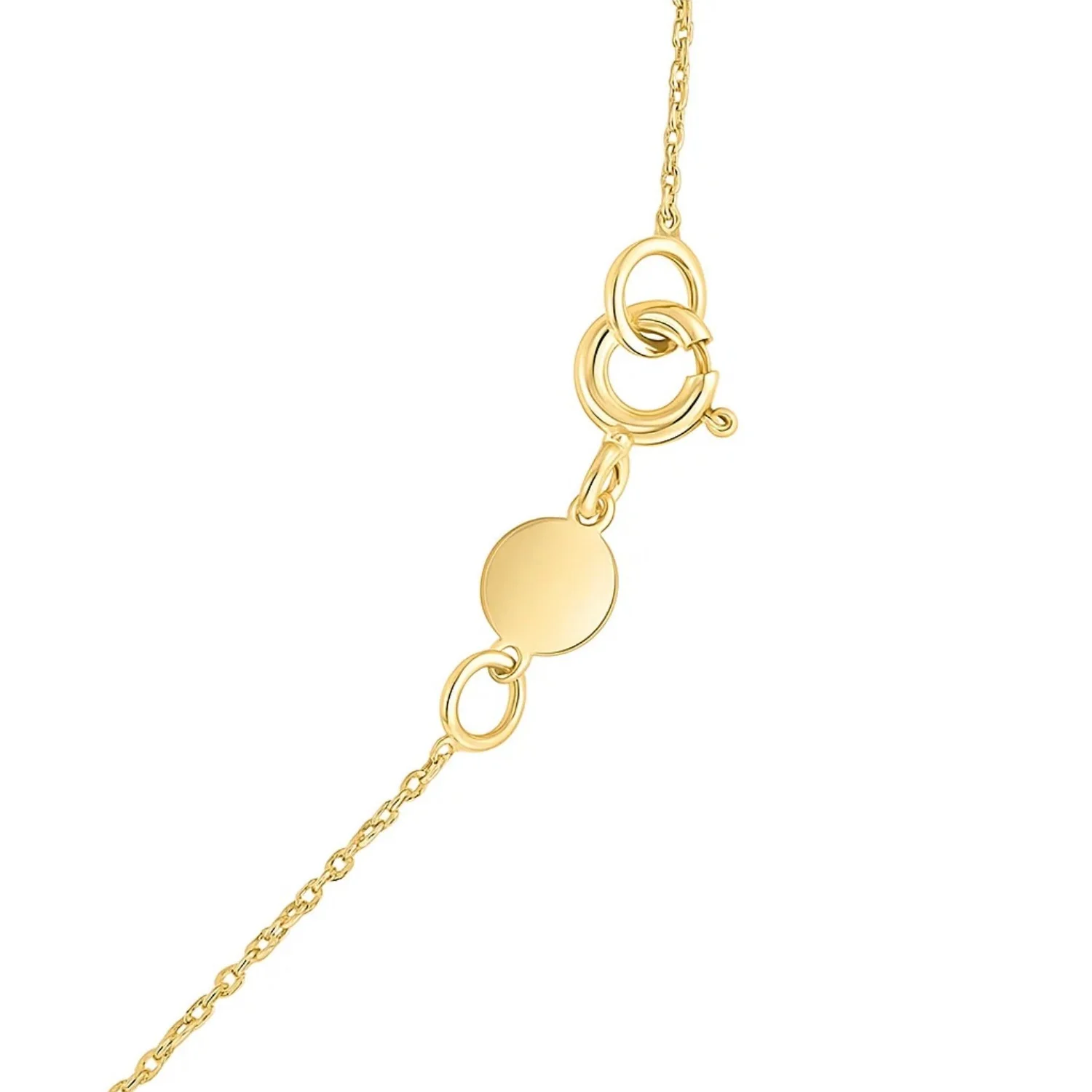 14K Yellow Gold Pisces Necklace - Image 5
