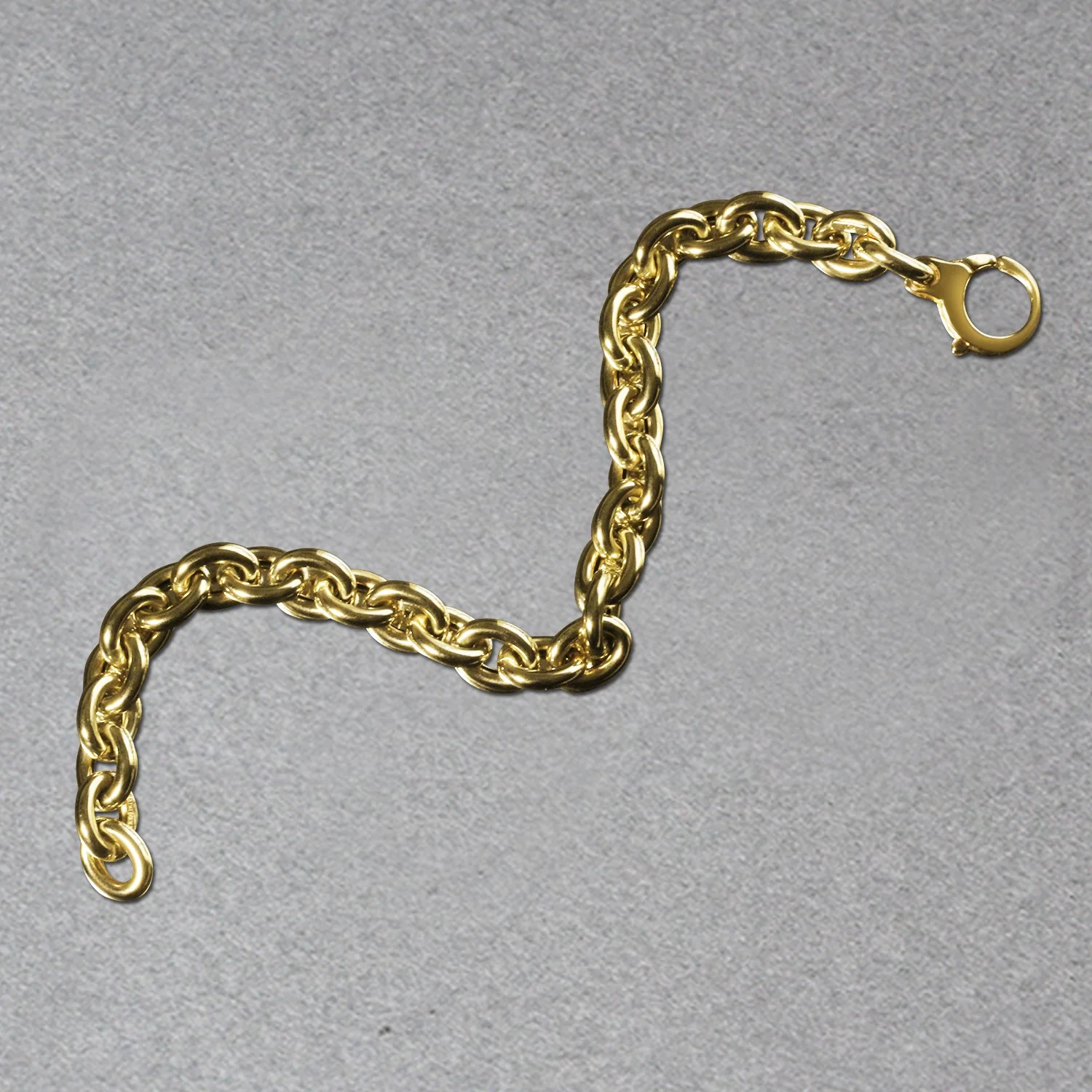 14k Yellow Gold Polished Cable Link Necklace - Image 14