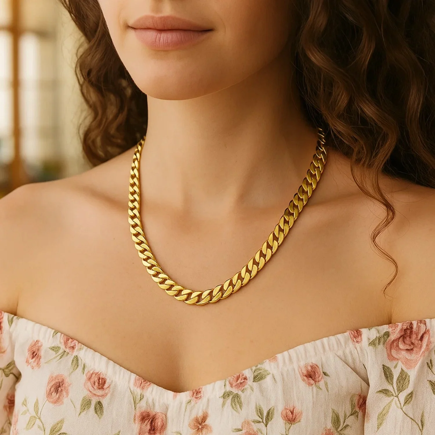 14k Yellow Gold Polished Miami Cuban Chain Necklace - Image 18
