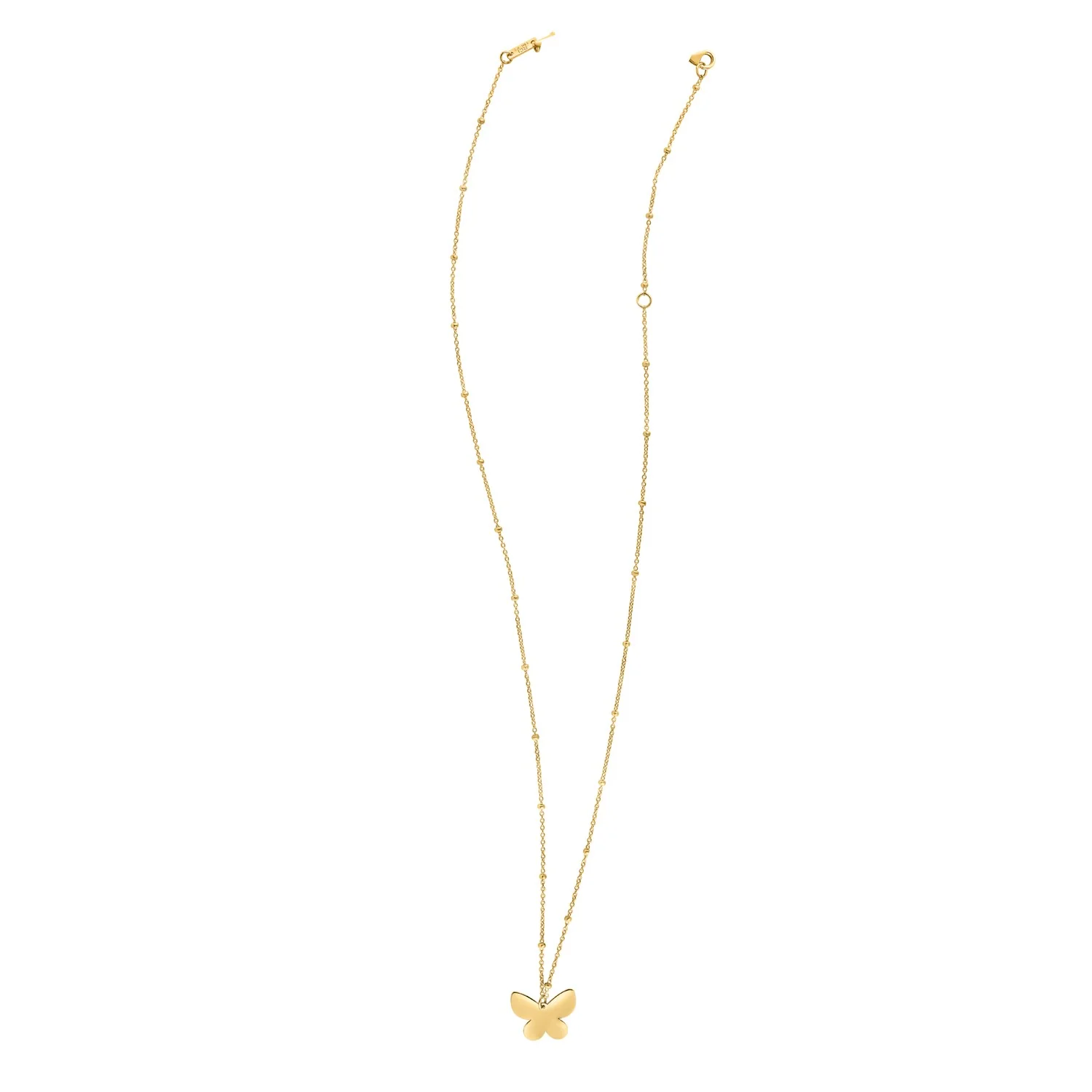 14k Yellow Gold Ppillon Butterfly Necklace - Image 5
