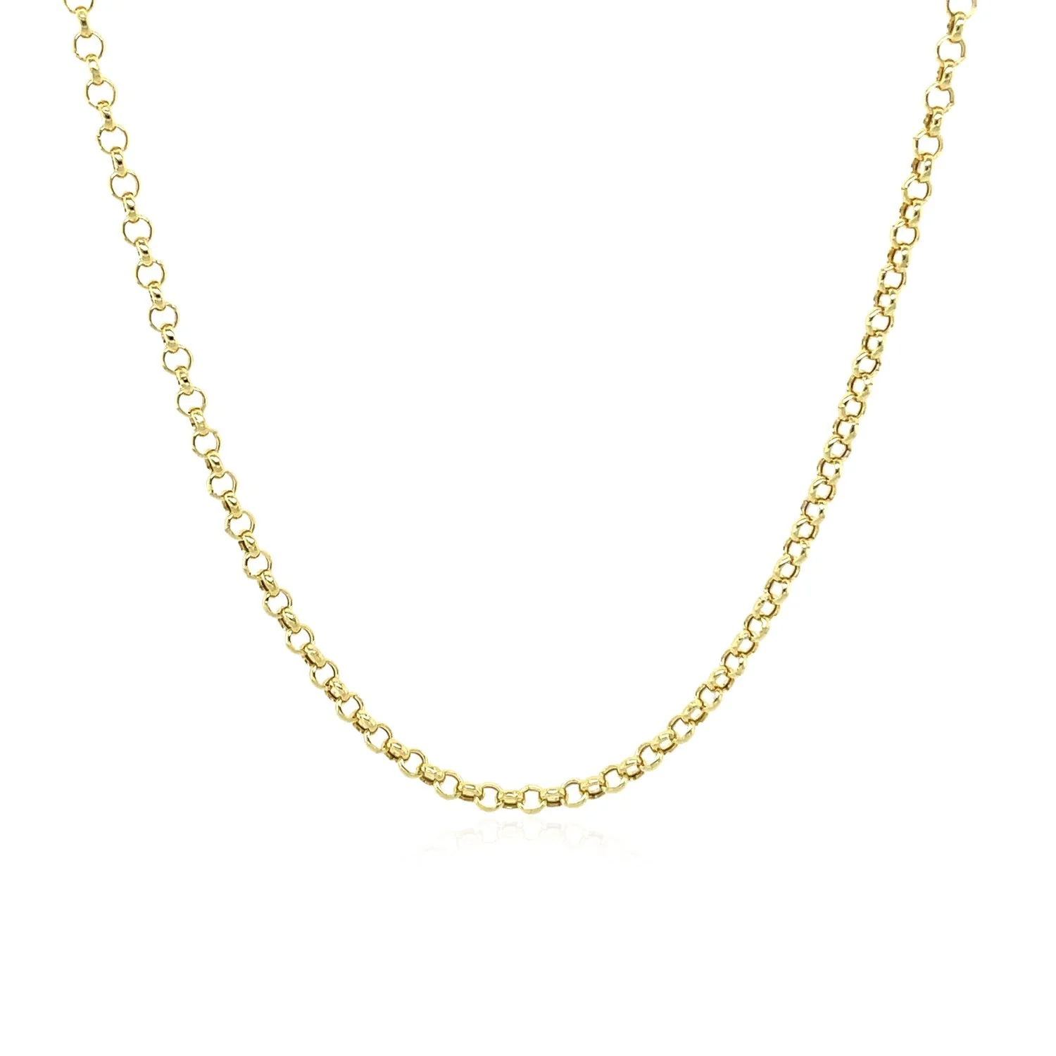 14k Yellow Gold Rolo Chain 1.9mm - Image 11