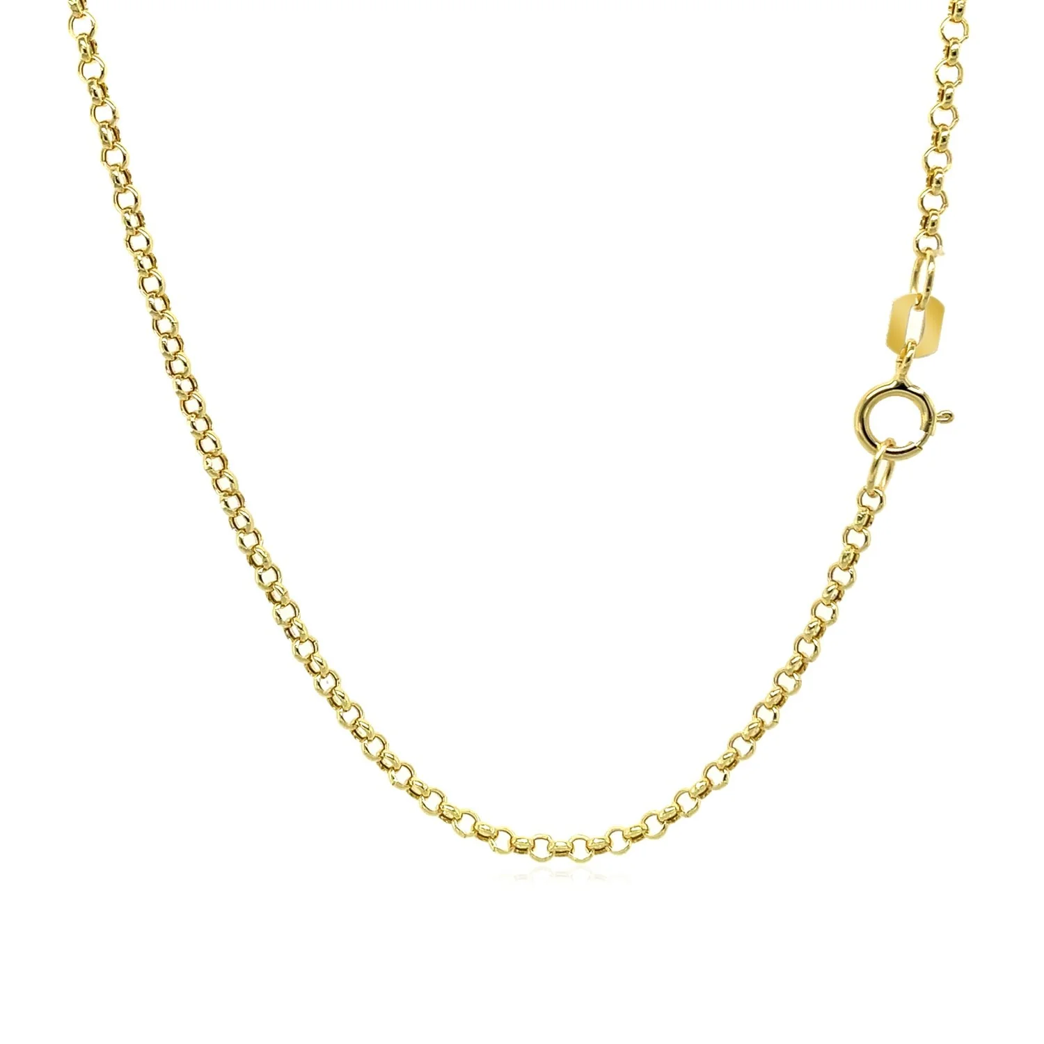 14k Yellow Gold Rolo Chain 1.9mm - Image 13