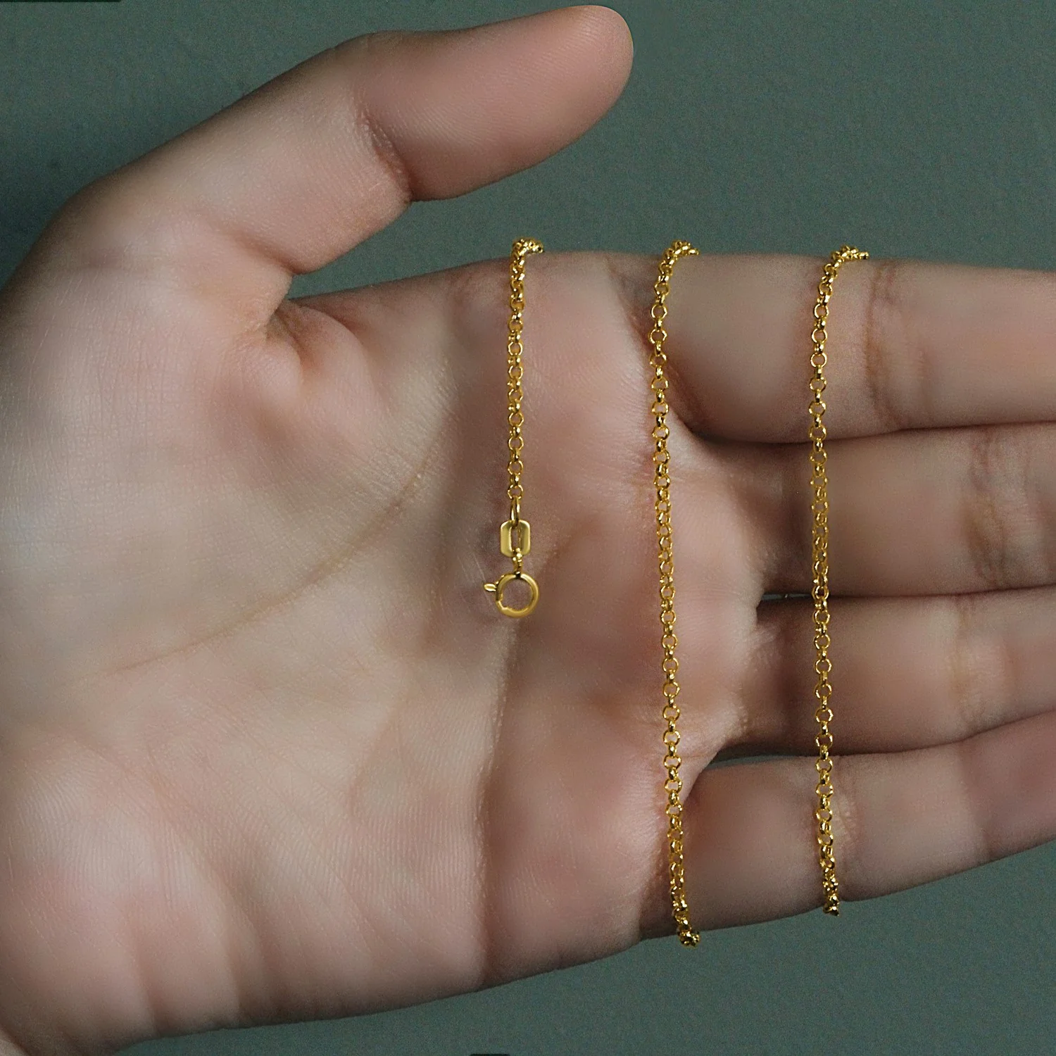 14k Yellow Gold Rolo Chain 1.9mm - Image 33