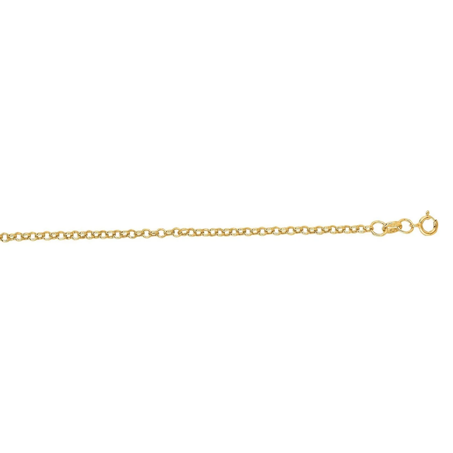14k Yellow Gold Rolo Chain 1.9mm - Image 36