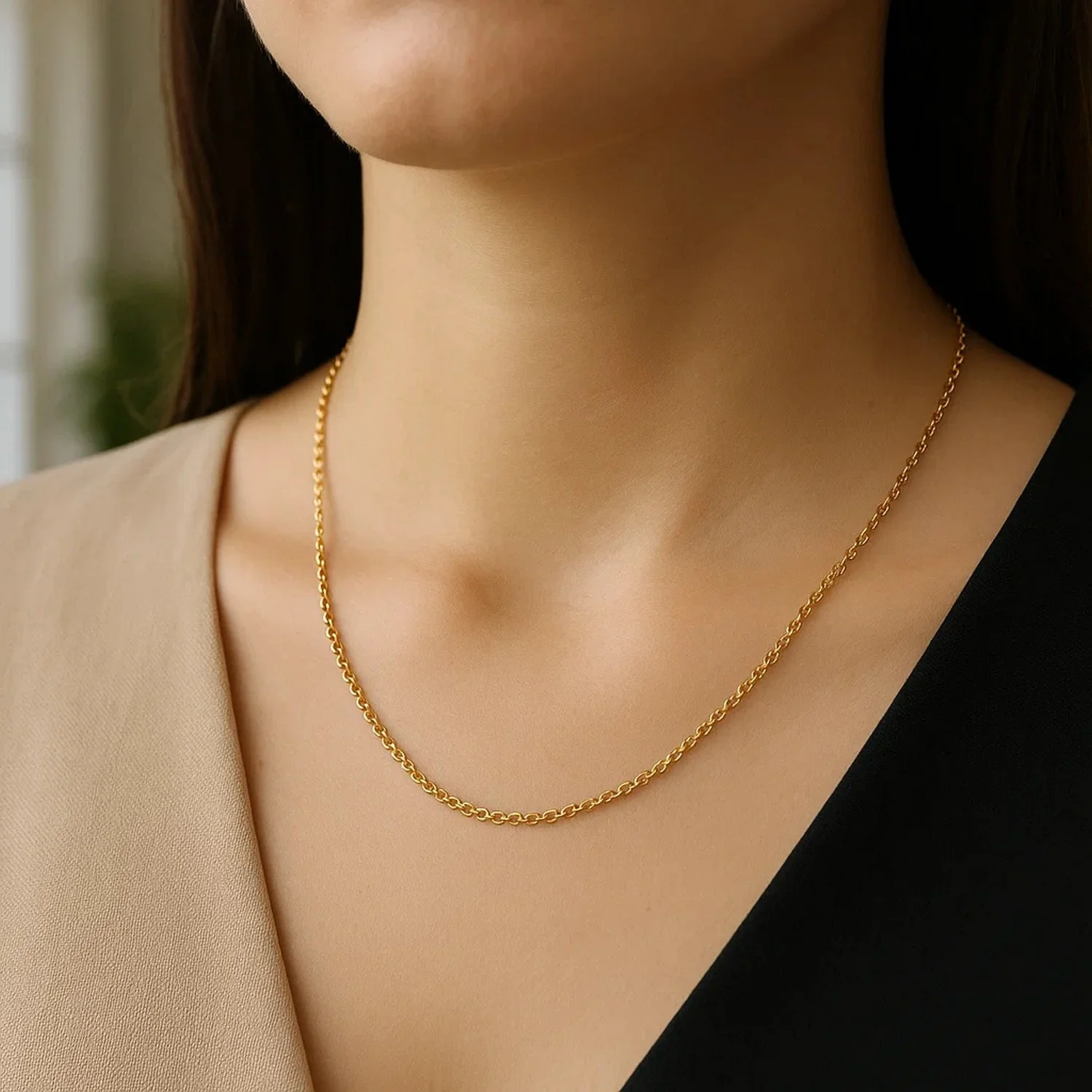 14k Yellow Gold Rolo Chain 1.9mm - Image 41