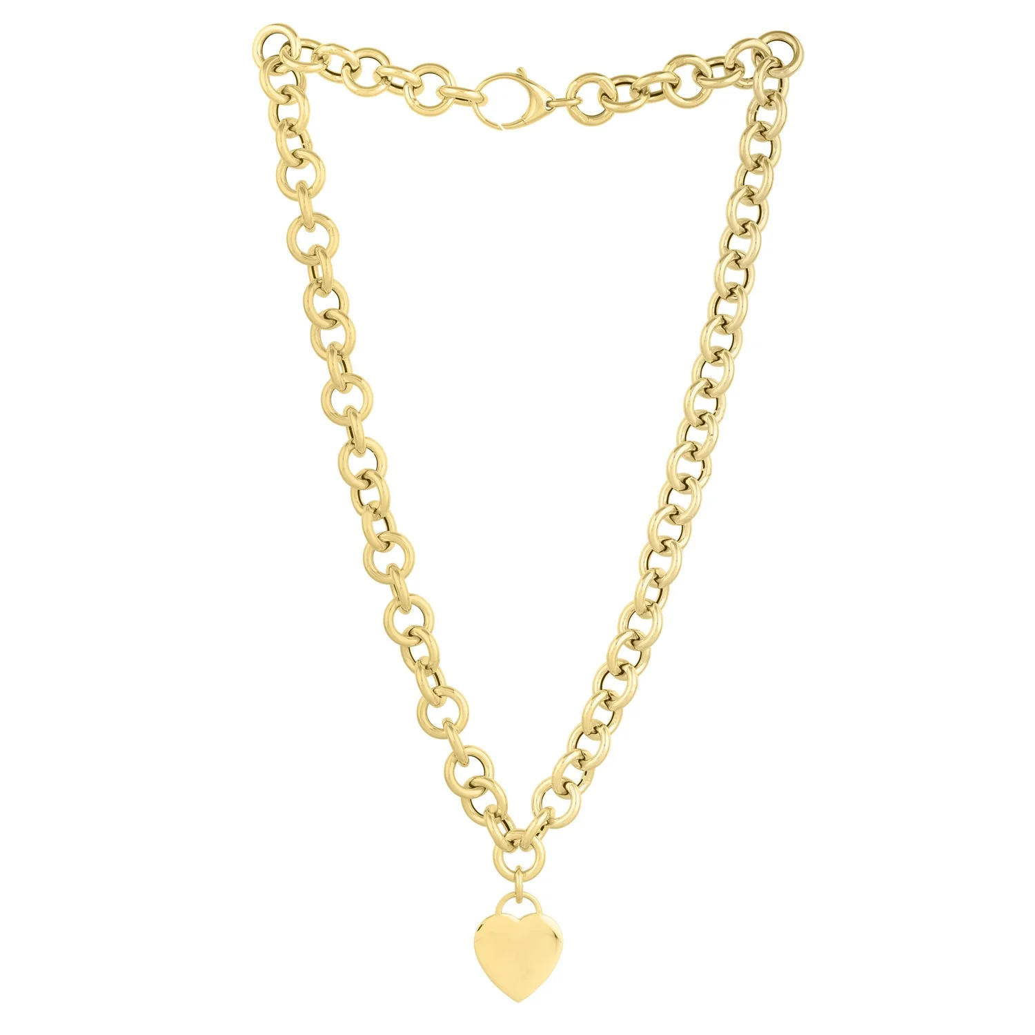 14k Yellow Gold Rolo Link Necklace (11.40 mm) - Image 14