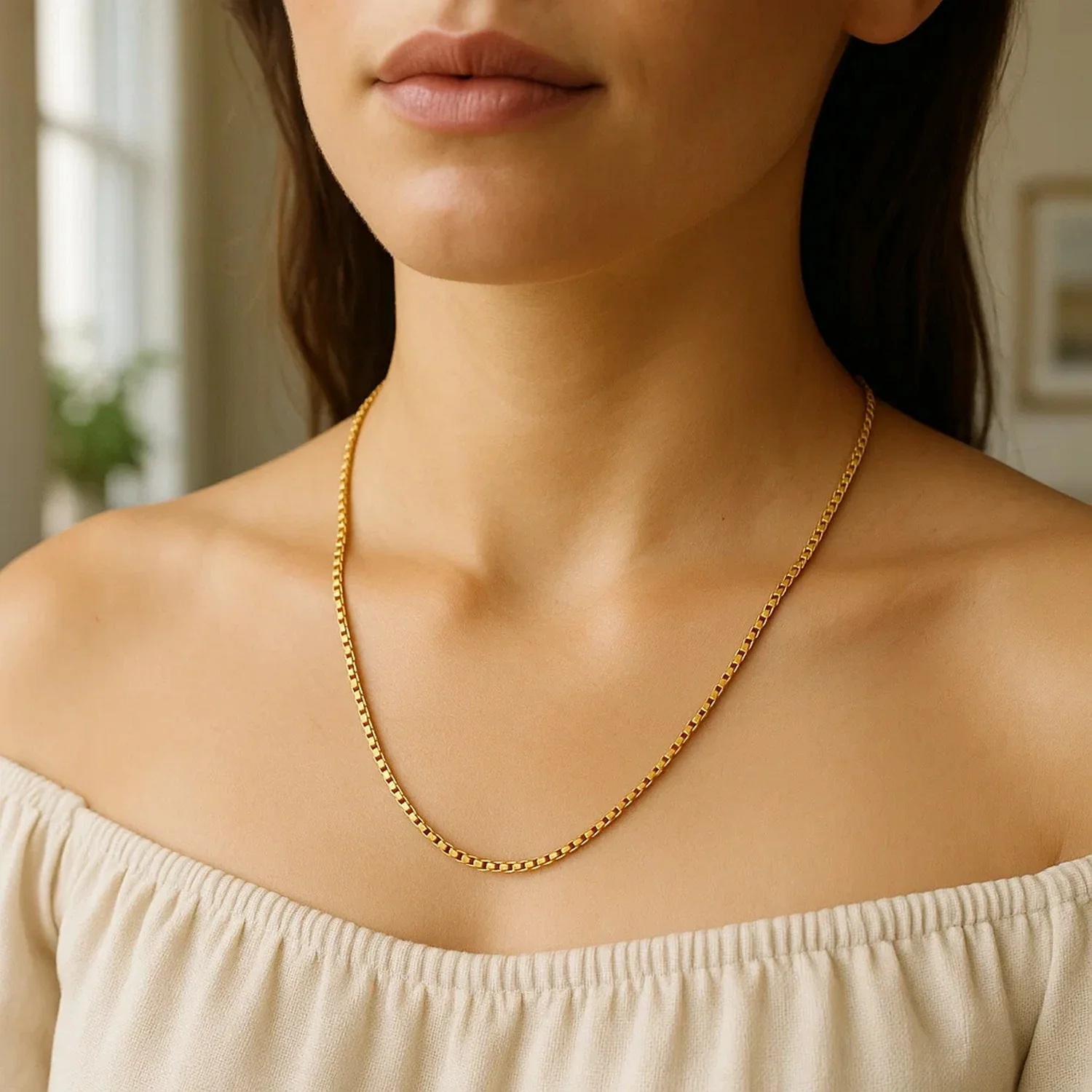 14k Yellow Gold Round Box Chain 1.35 mm - Image 36
