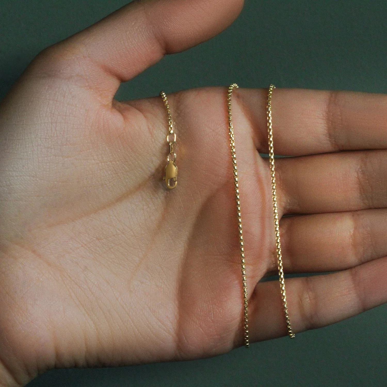 14k Yellow Gold Round Box Chain 1.35 mm - Image 39