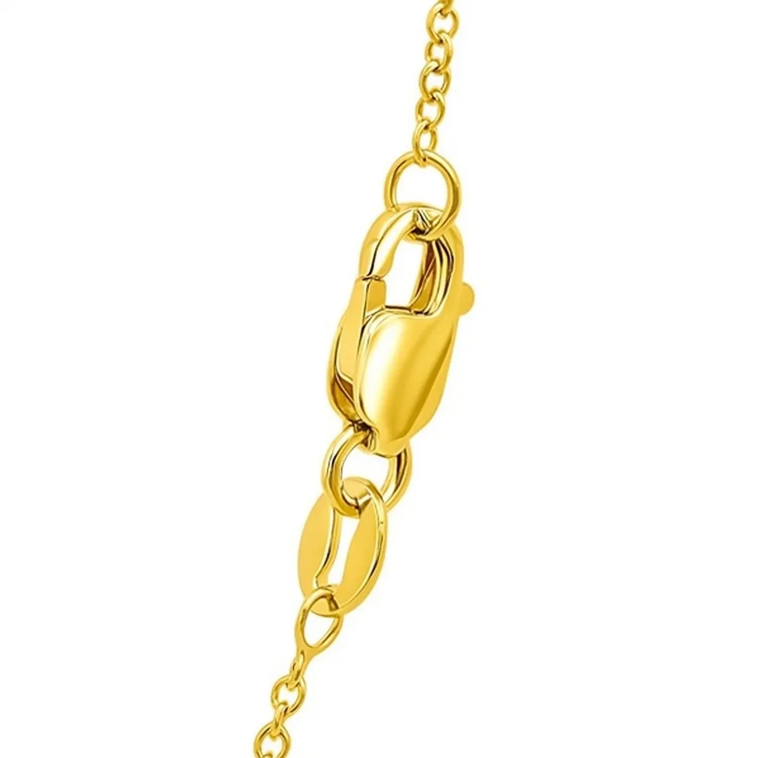 14k Yellow Gold Round Cable Link Chain 1.3mm - Image 14