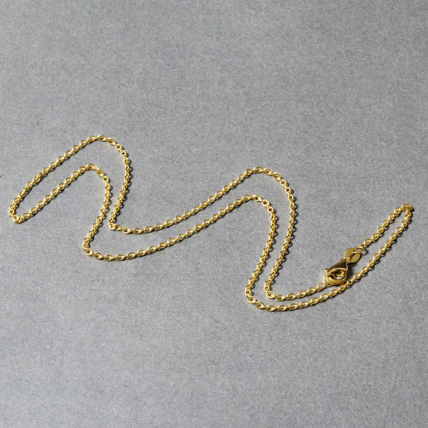 14k Yellow Gold Round Cable Link Chain 1.5mm - Image 10