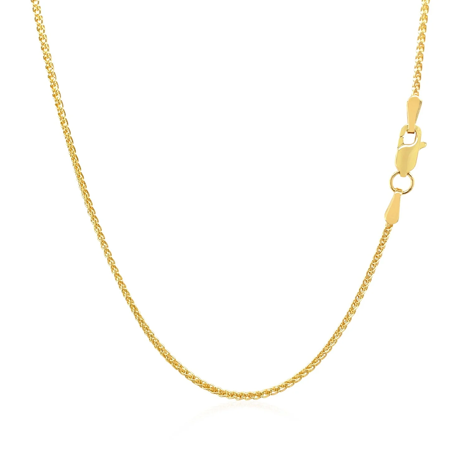 14k Yellow Gold Round Chain 1.2mm - Image 10