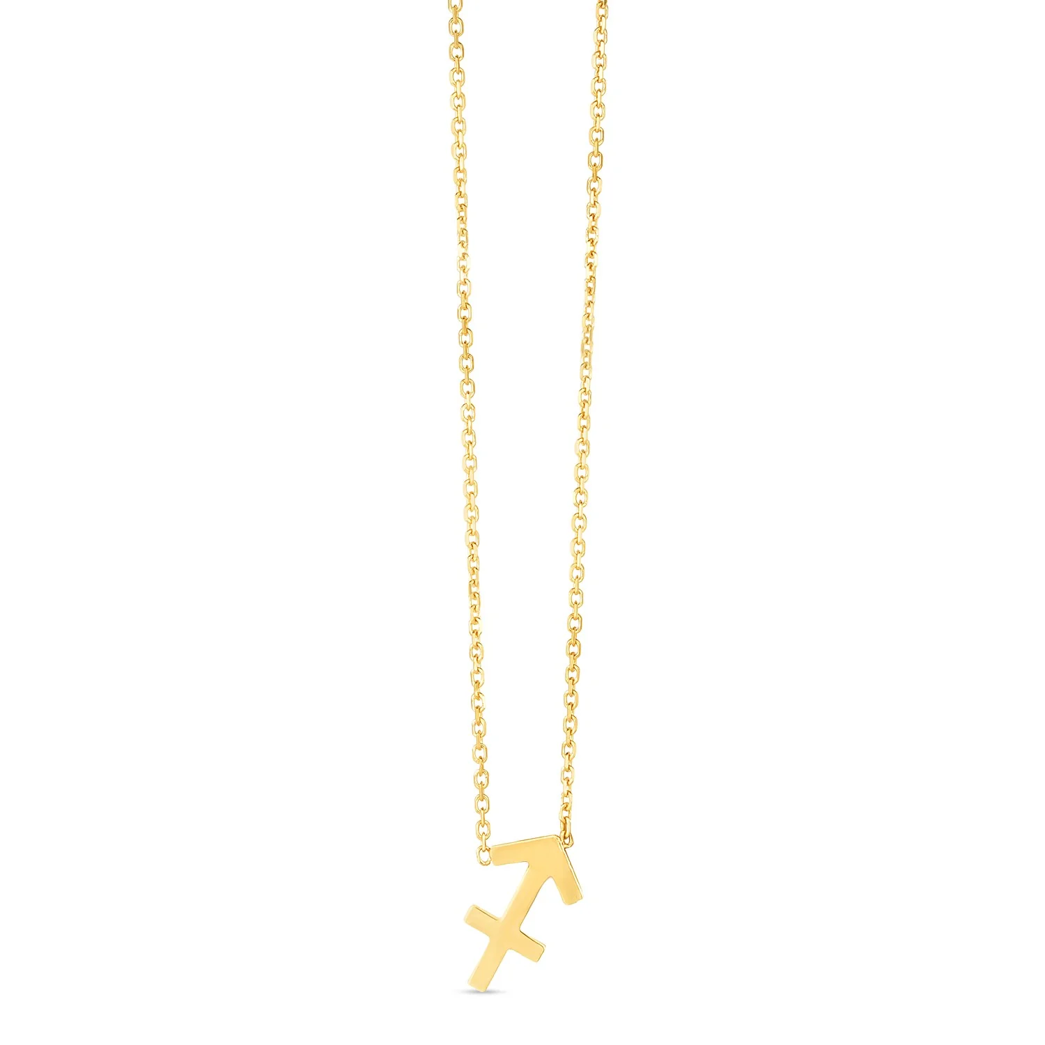 14K Yellow Gold Sagittarius Necklace - Image 5