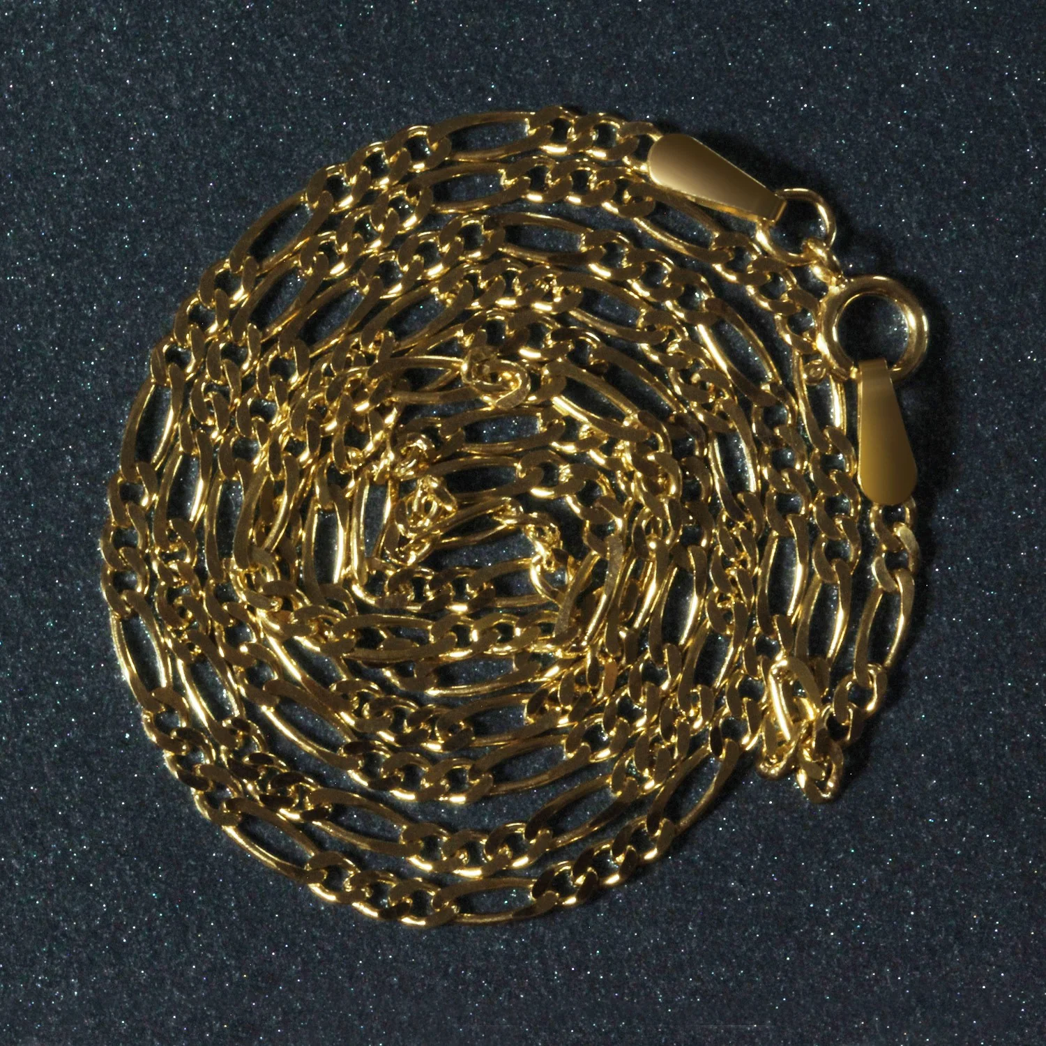 14k Yellow Gold Solid Figaro Chain 1.9mm - Image 28