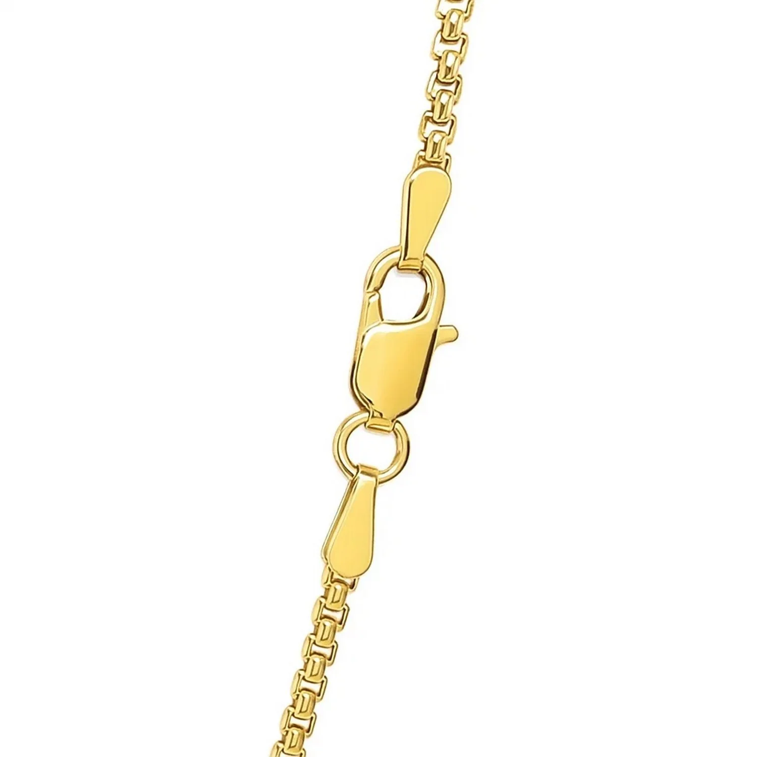 14k Yellow Gold Solid Round Box Chain 1.6 mm - Image 21