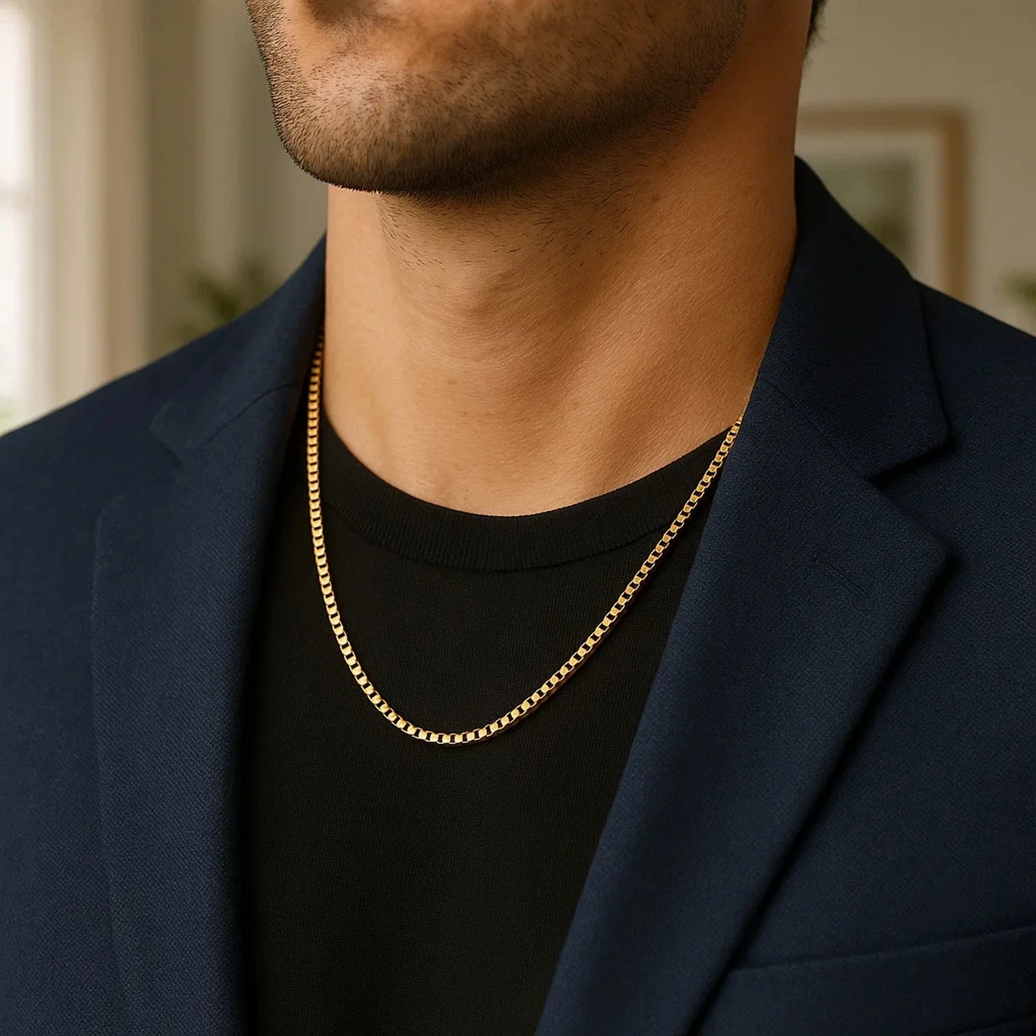 14k Yellow Gold Solid Round Box Chain 2.5 mm - Image 32