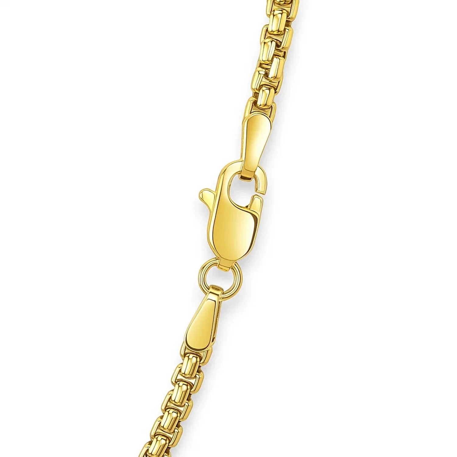 14k Yellow Gold Solid Round Box Chain 3.6 mm - Image 6