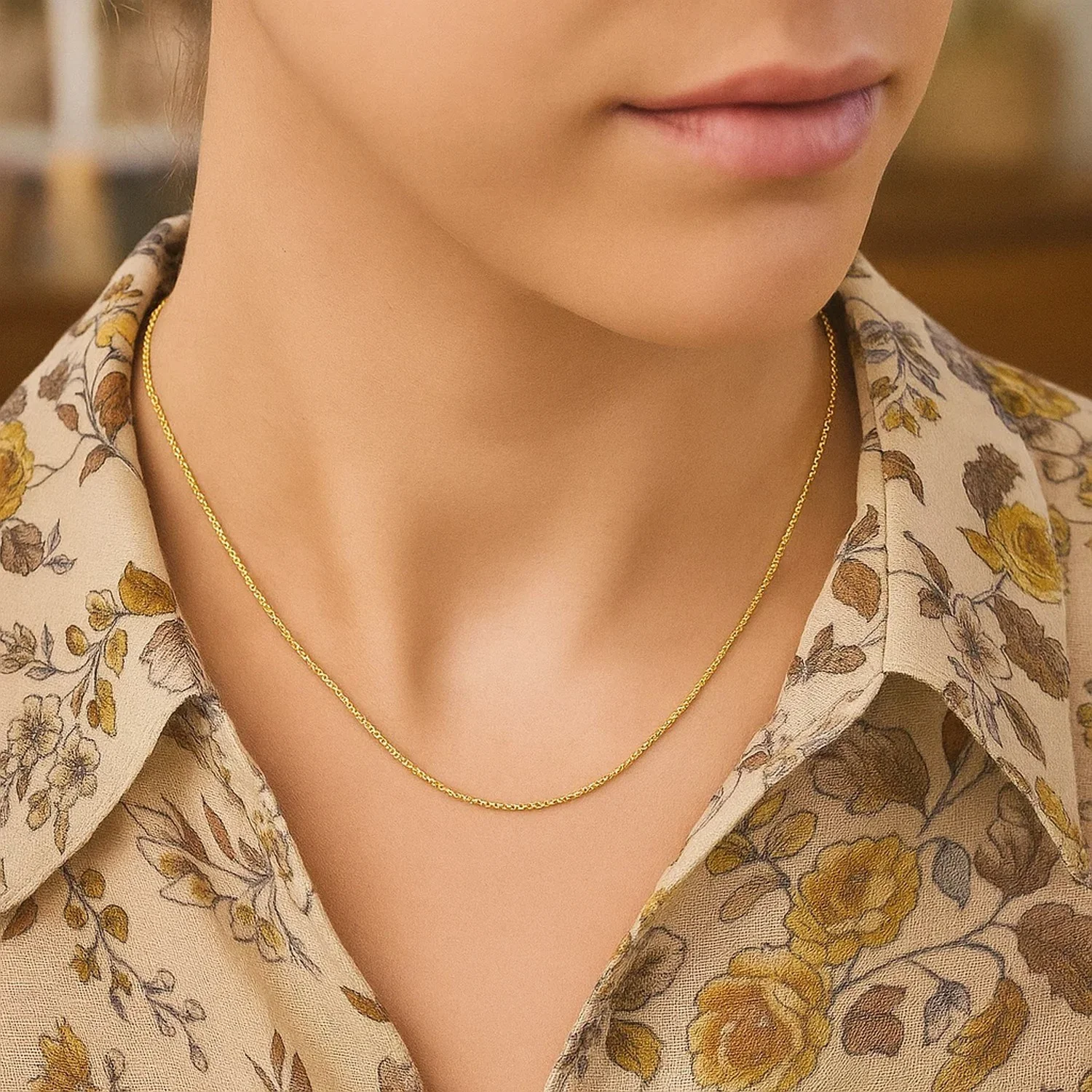 14k Yellow Gold Sparkle Chain 1.1mm - Image 11
