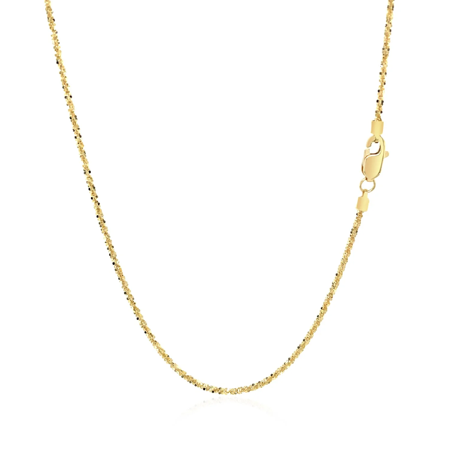 14k Yellow Gold Sparkle Chain 1.1mm - Image 6