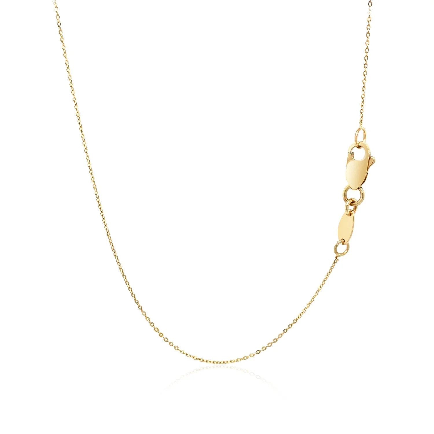 14k Yellow Gold Thin Textured Bar Necklace - Image 10