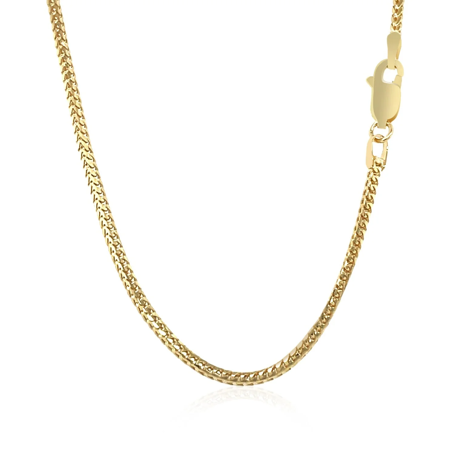 18k Yellow Gold Franco Chain 1.6mm - Image 3