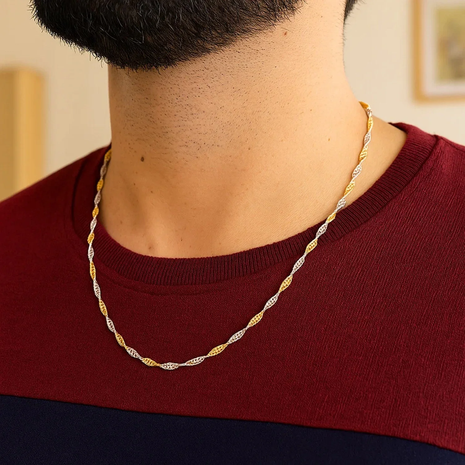 2.0mm 14k Two-Tone Gold Singapore Chain - Image 20