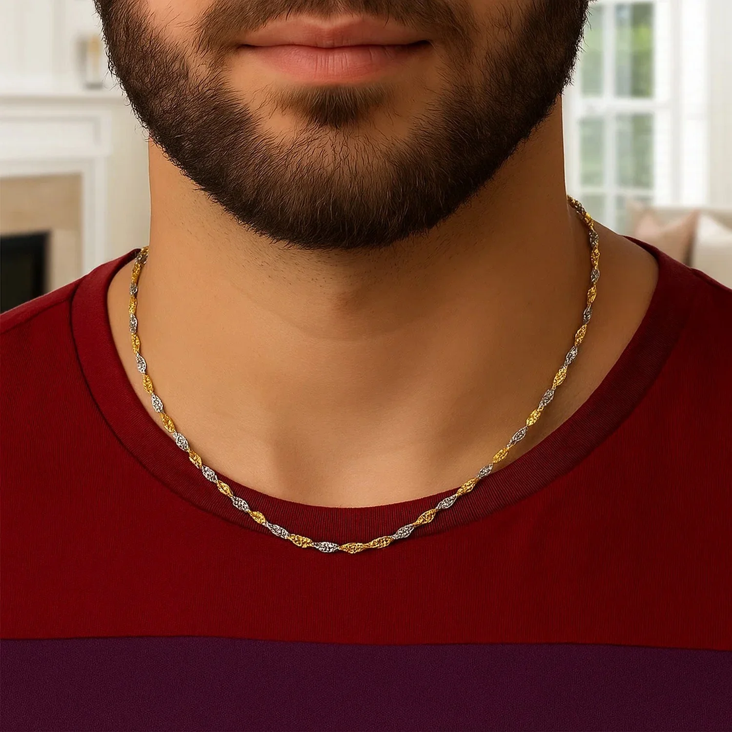 2.0mm 14k Two-Tone Gold Singapore Chain - Image 21