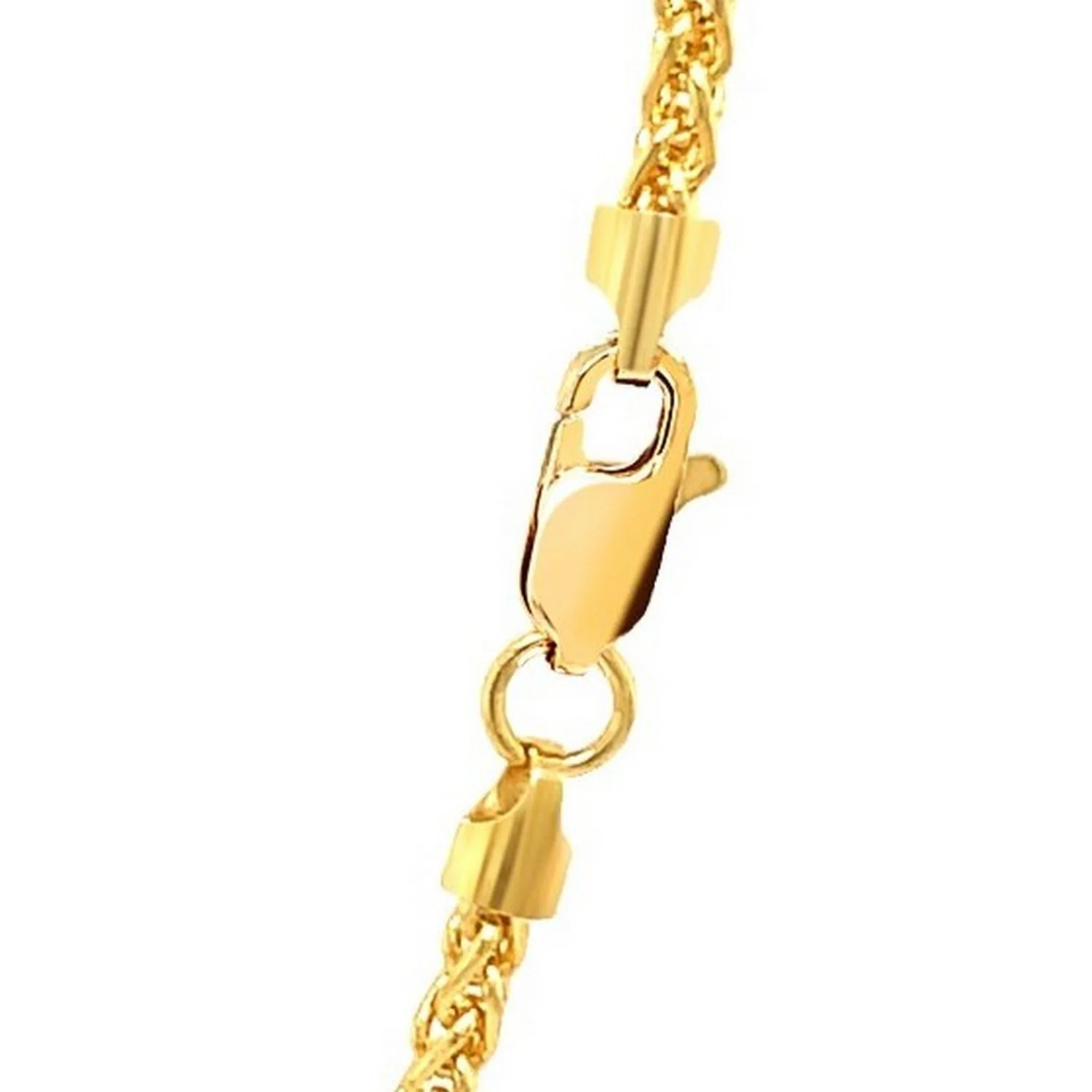 2.1mm 14k Yellow Gold Round Wheat Chain - Image 27