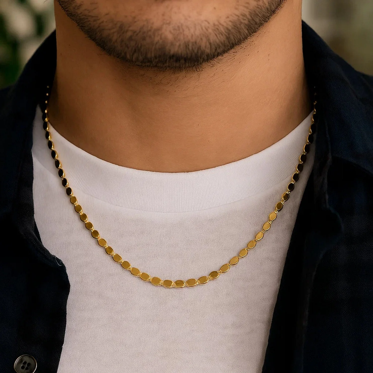 2.2mm 14k Yellow Gold Oval Mirror Chain - Image 13