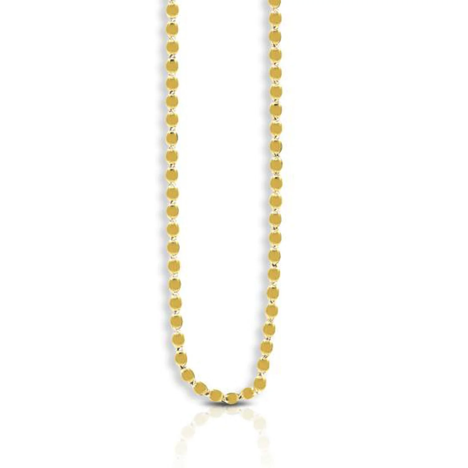 2.2mm 14k Yellow Gold Oval Mirror Chain - Image 4