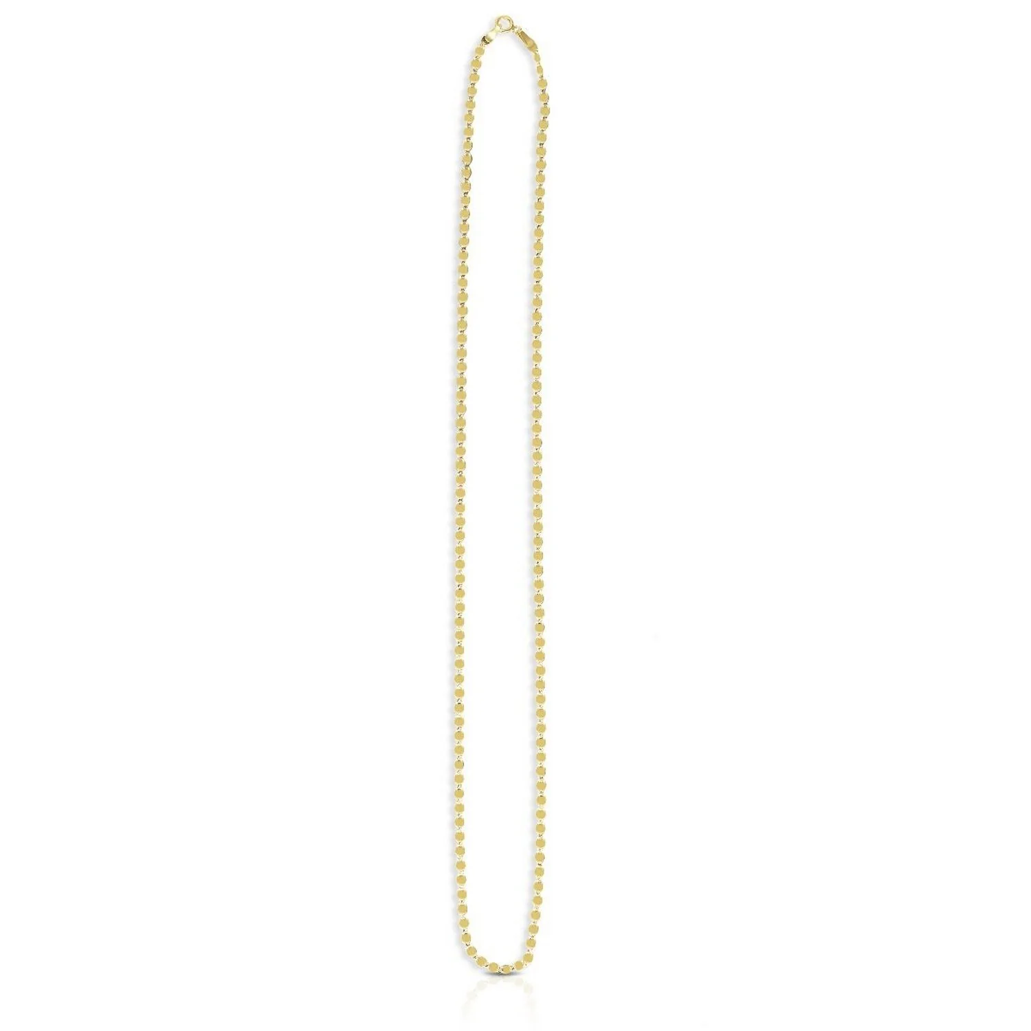 2.2mm 14k Yellow Gold Oval Mirror Chain - Image 7
