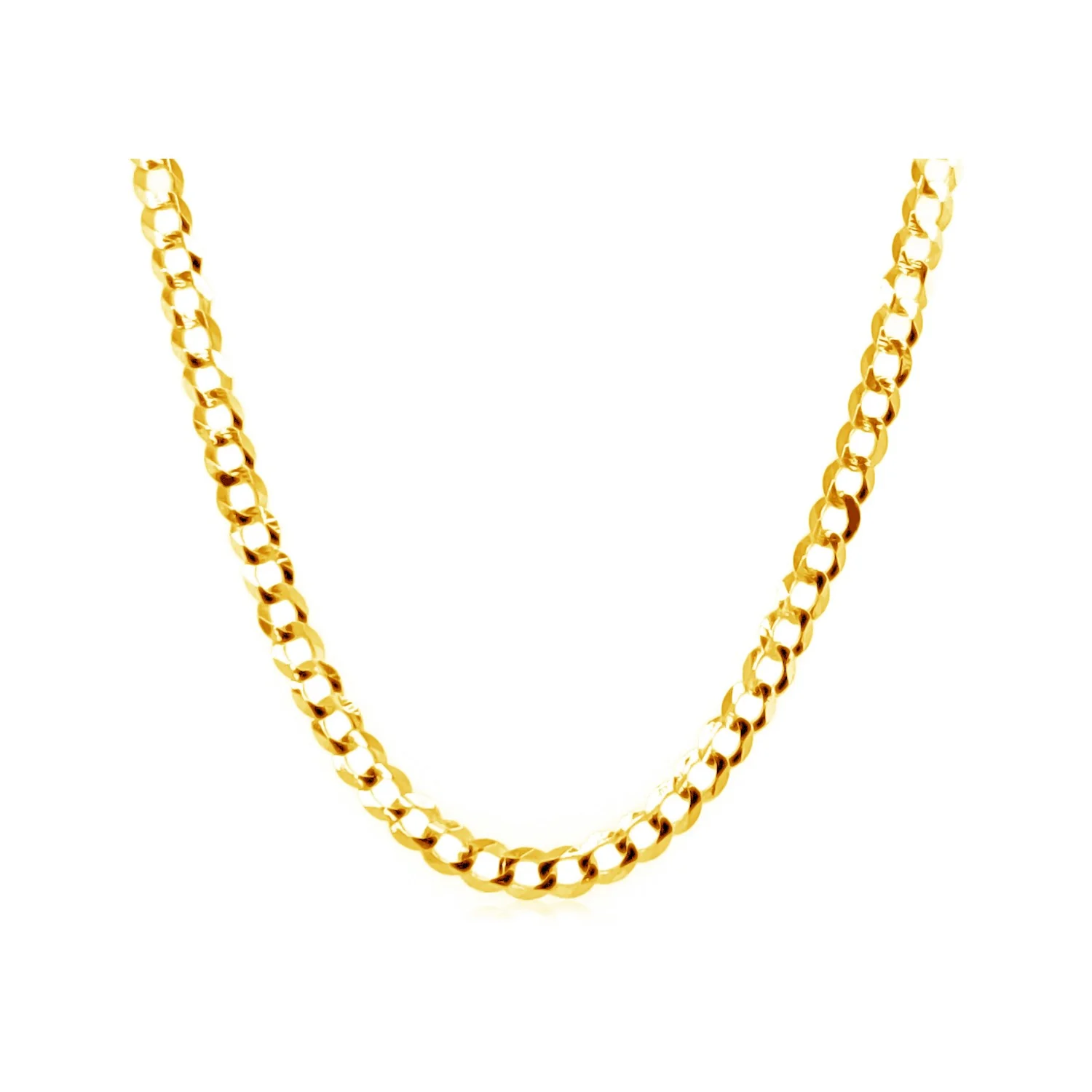 2.4mm 10k Yellow Gold Curb Chain - Image 2