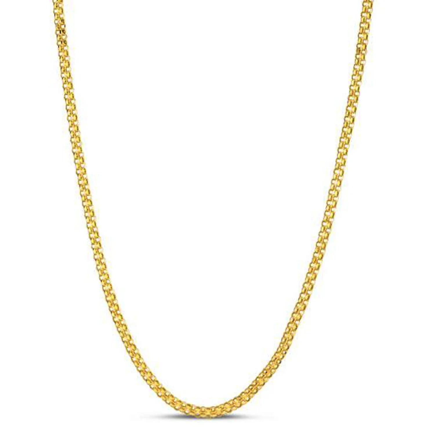 2.5mm 14k Yellow Gold Bismark Chain - Image 12