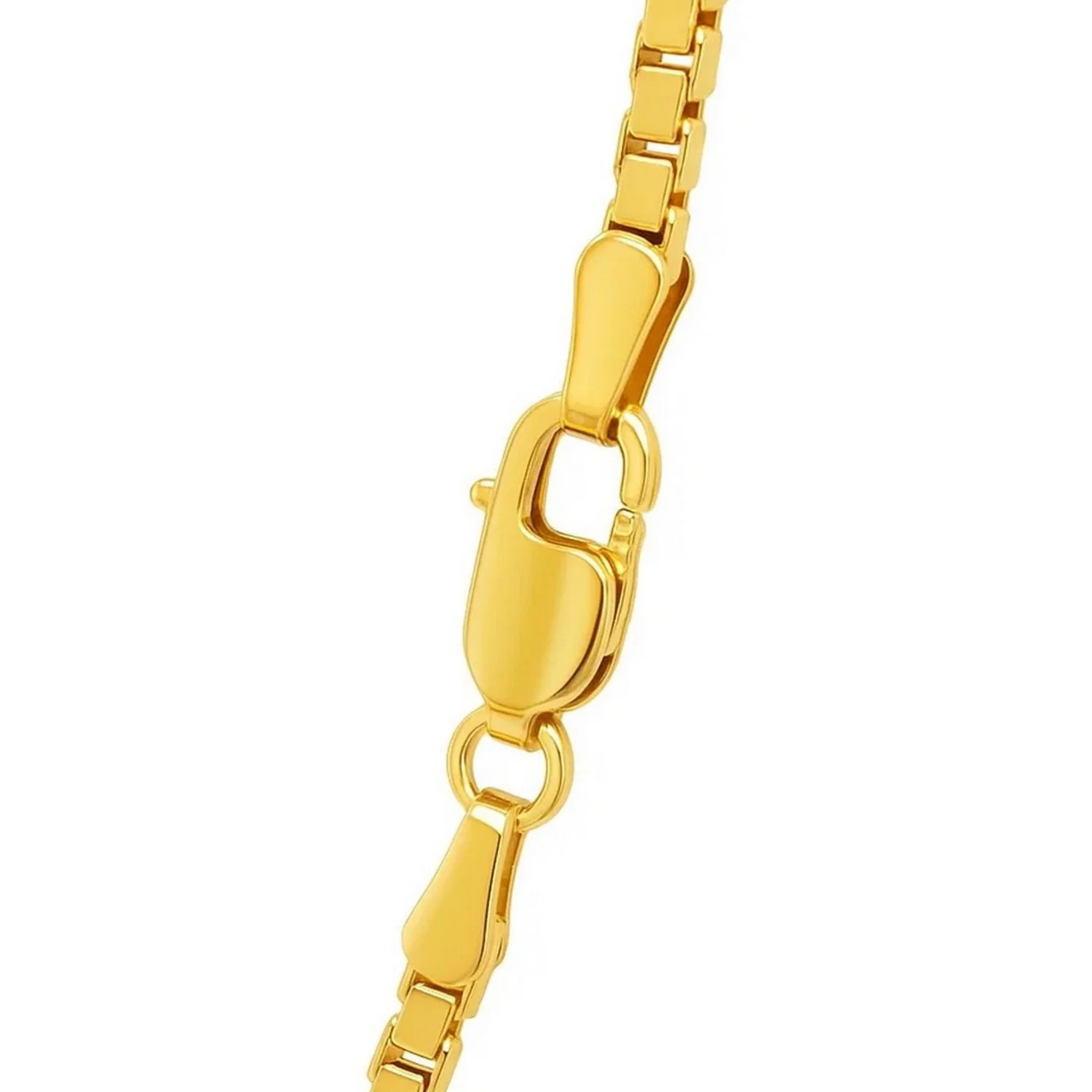 2.5mm 14k Yellow Gold Semi Solid Box Chain - Image 11
