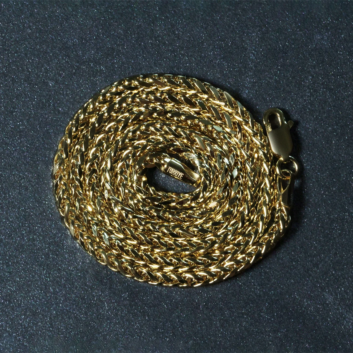 2.7mm 14k Yellow Gold Lite Diamond Cut Round Franco Chain - Image 14
