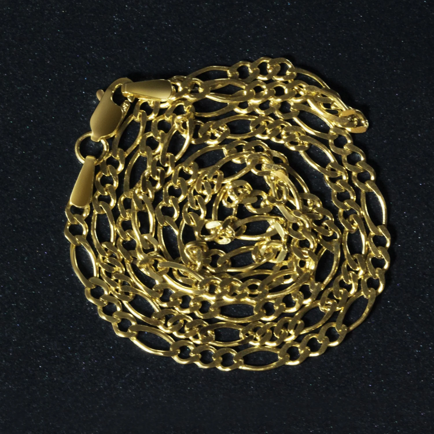 2.8mm 14k Yellow Gold Solid Figaro Chain - Image 30