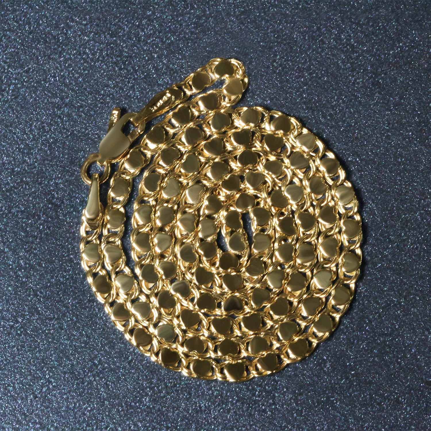 2.9mm 14k Yellow Gold Heart Chain - Image 6