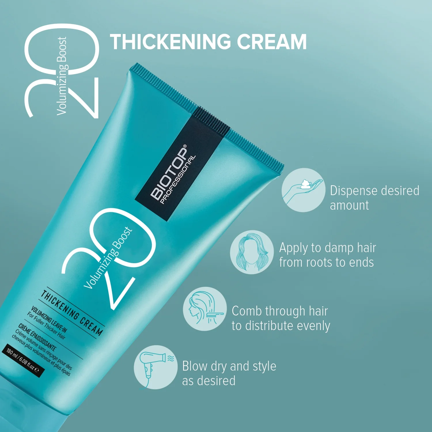 Biotop Professional 20 Volumizing Boost Hair Cream - Image 3