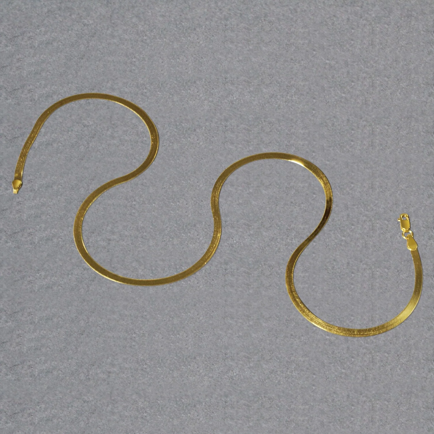 3.0mm 14k Yellow Gold Super Flex Herringbone Chain - Image 12