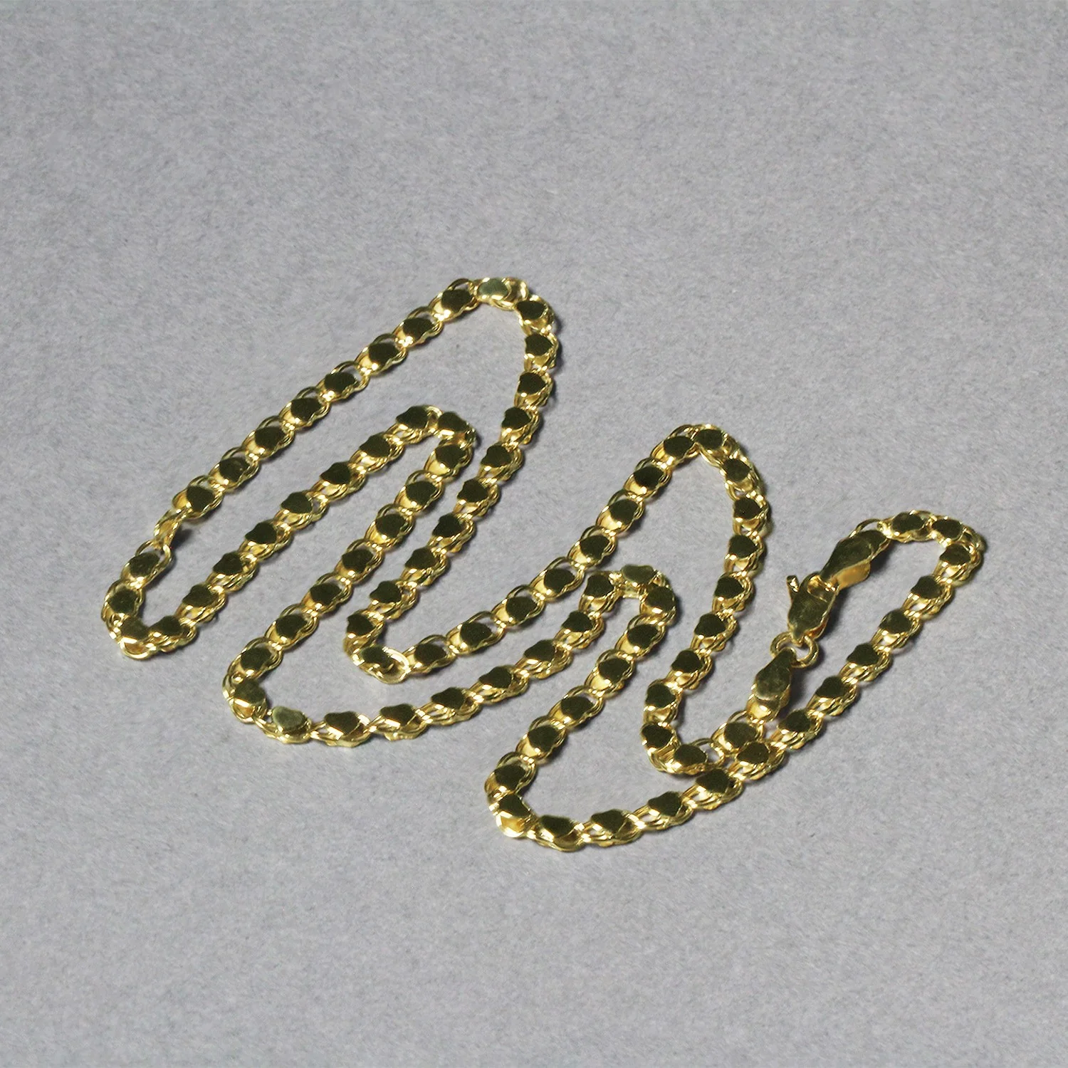 3.3mm 14k Yellow Gold Heart Chain - Image 19