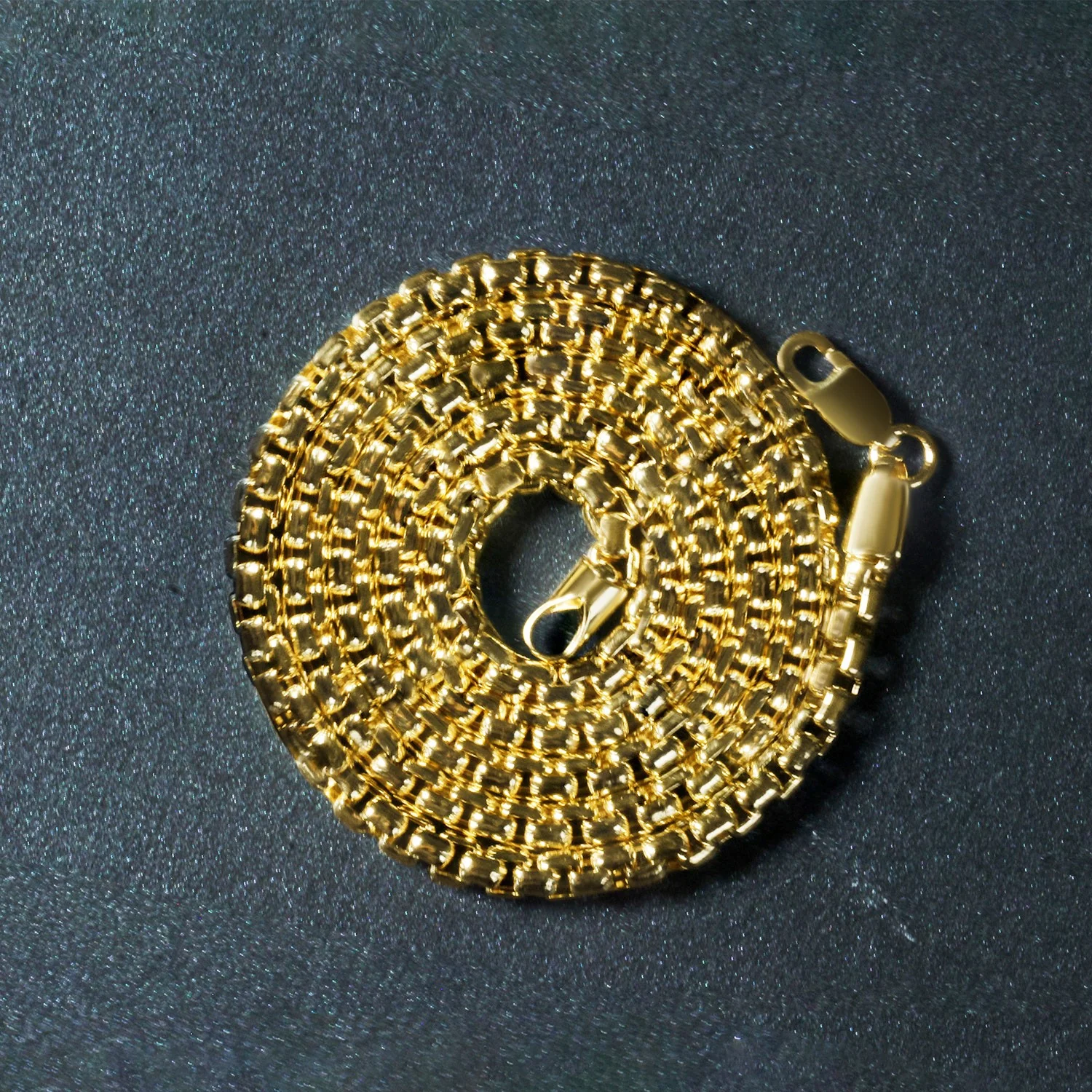 3.4mm 14k Yellow Gold Round Box Chain - Image 16