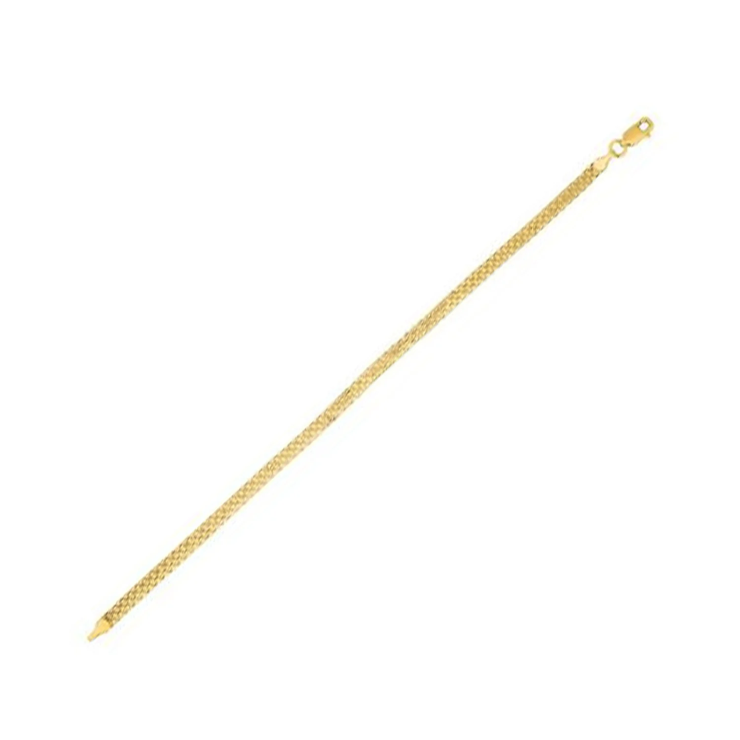 3.5mm 14k Yellow Gold Bismark Chain - Image 2