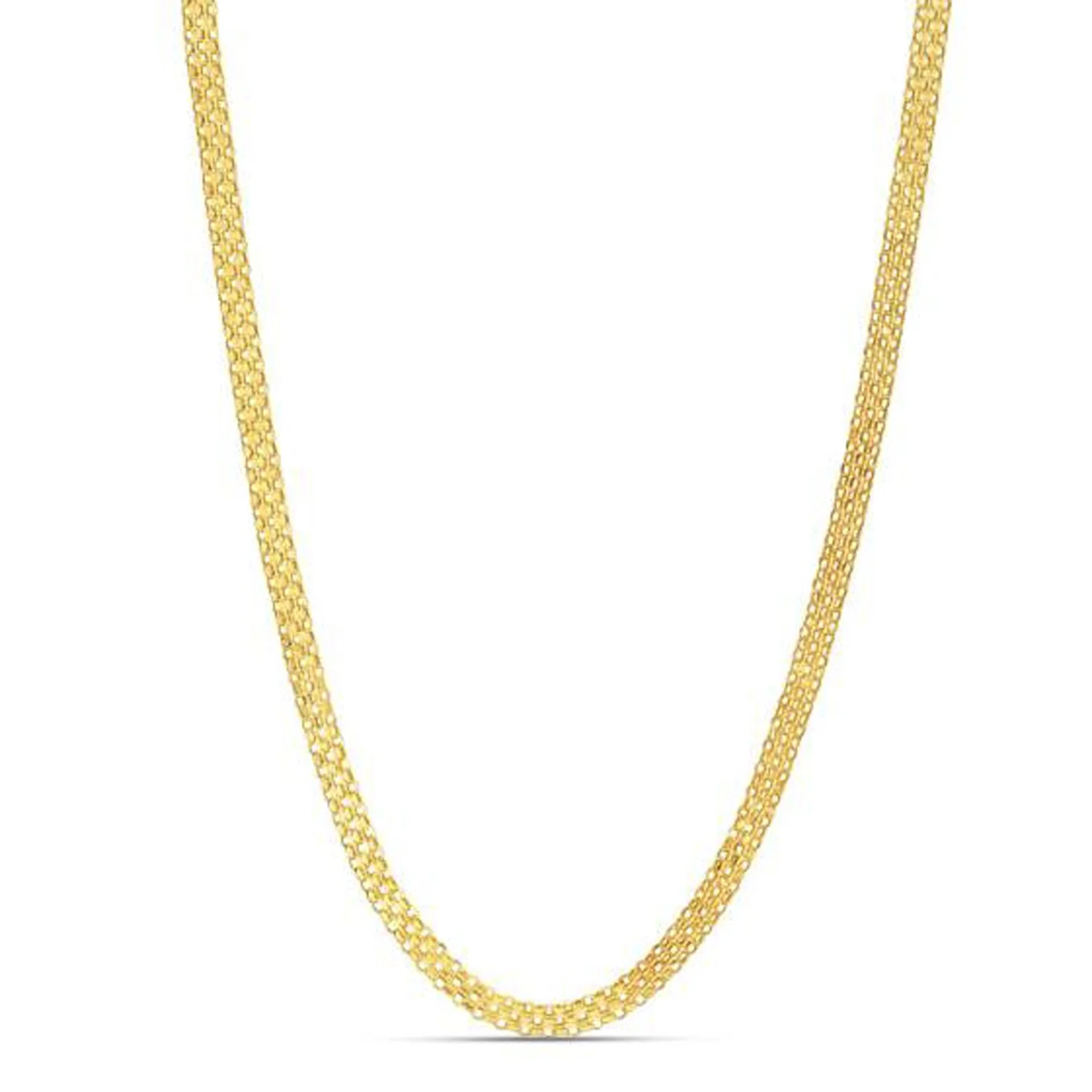 3.5mm 14k Yellow Gold Bismark Chain - Image 4
