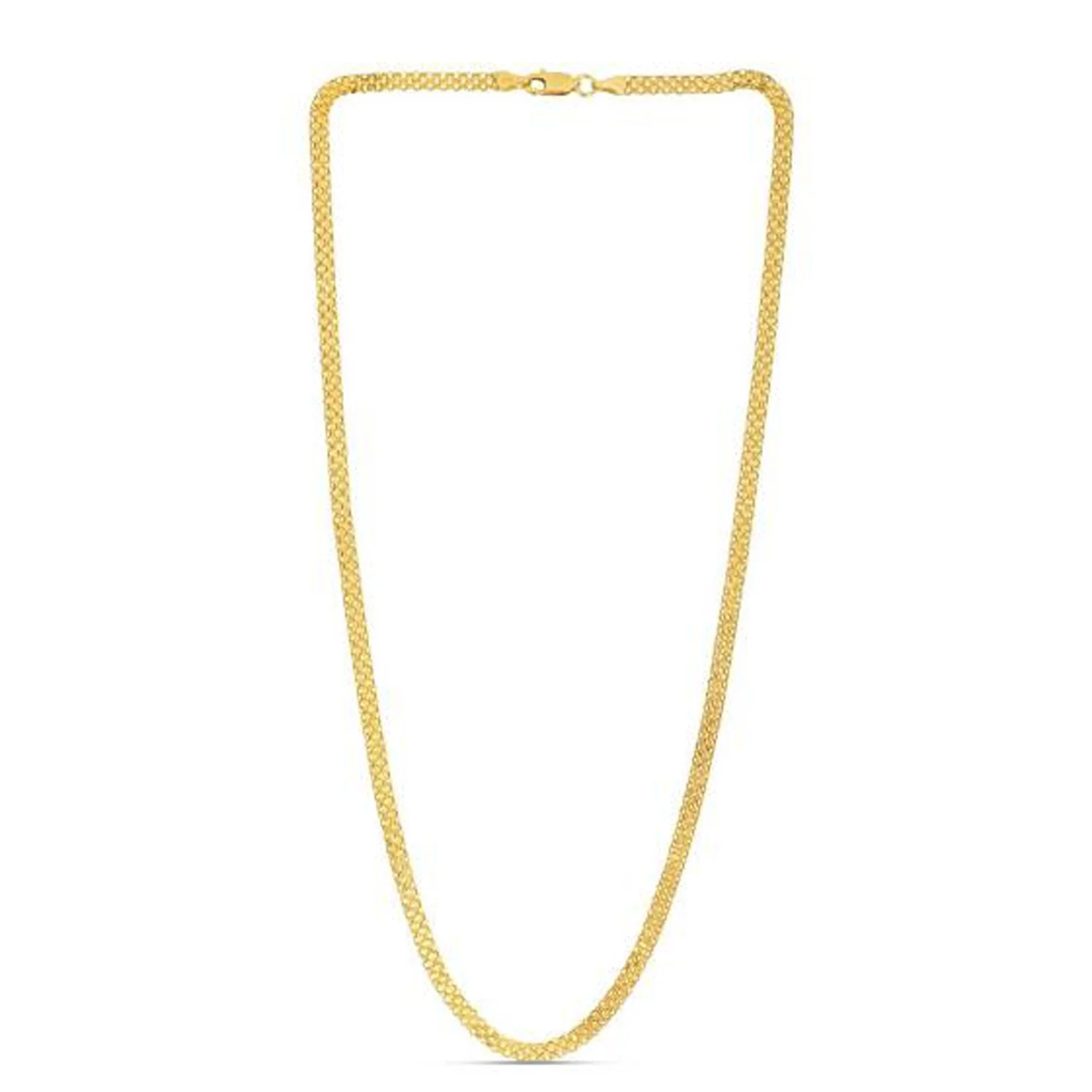 3.5mm 14k Yellow Gold Bismark Chain - Image 6