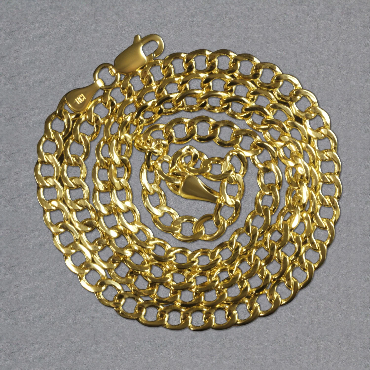4.4mm 10k Yellow Gold Curb Chain - Image 6