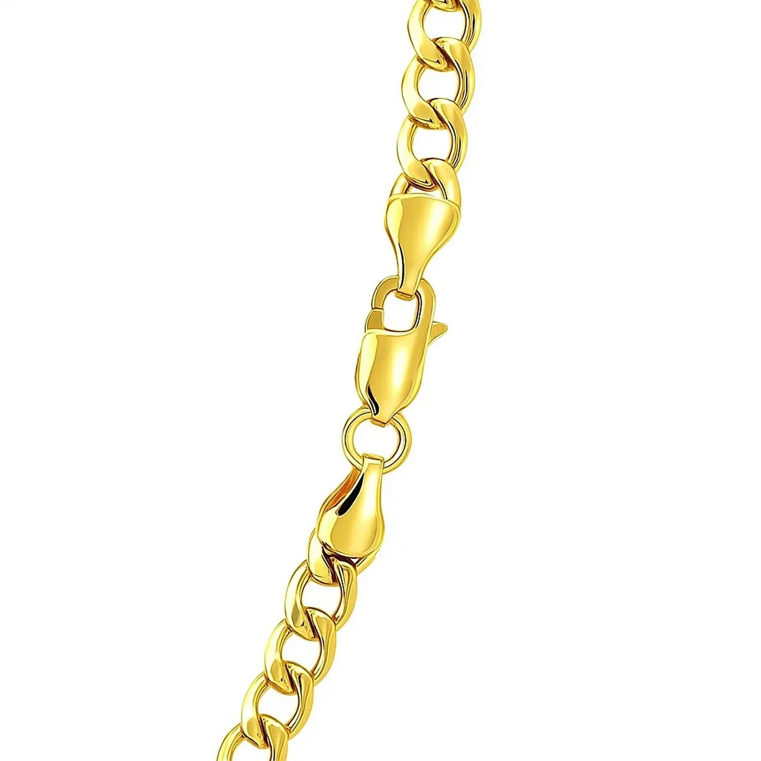 4.4mm 14k Yellow Gold Curb Chain - Image 21