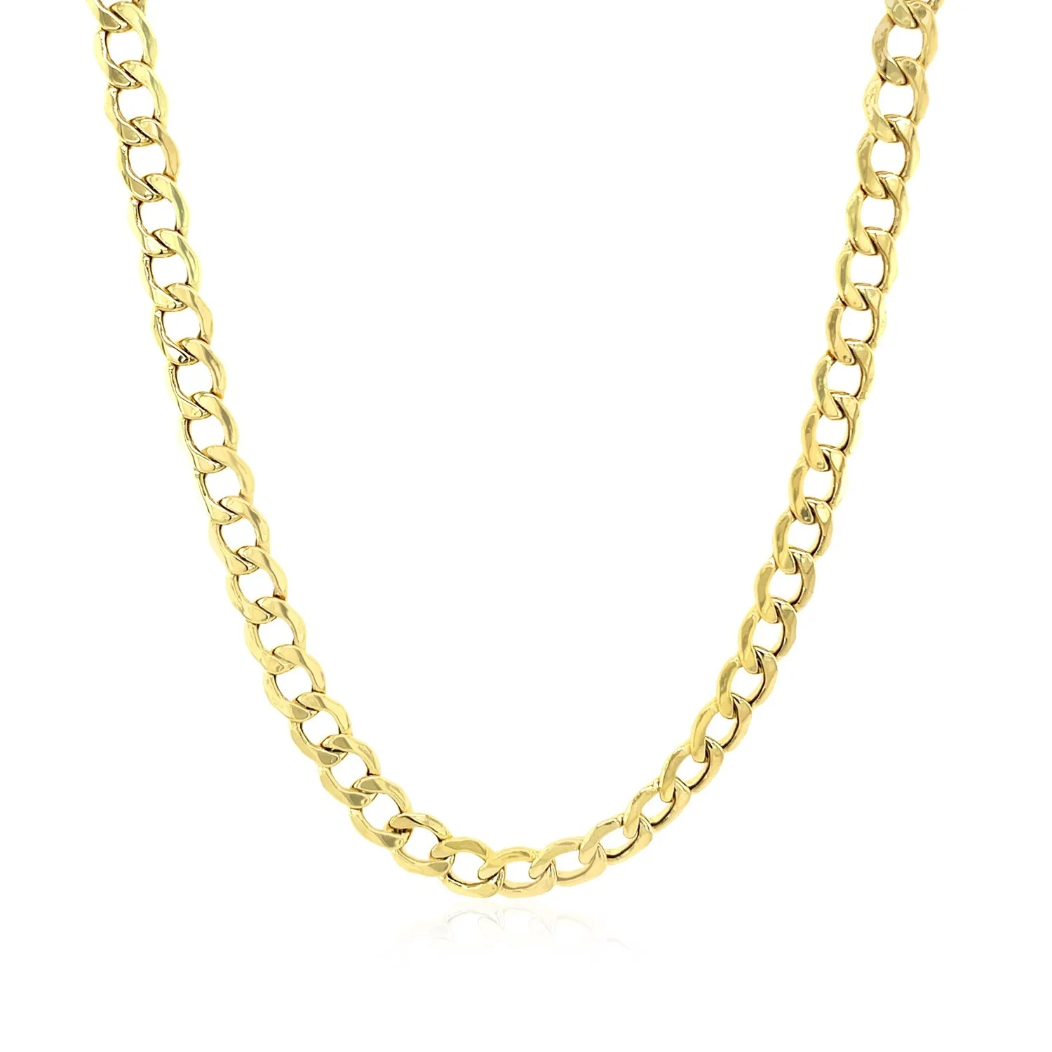 4.4mm 14k Yellow Gold Curb Chain - Image 4
