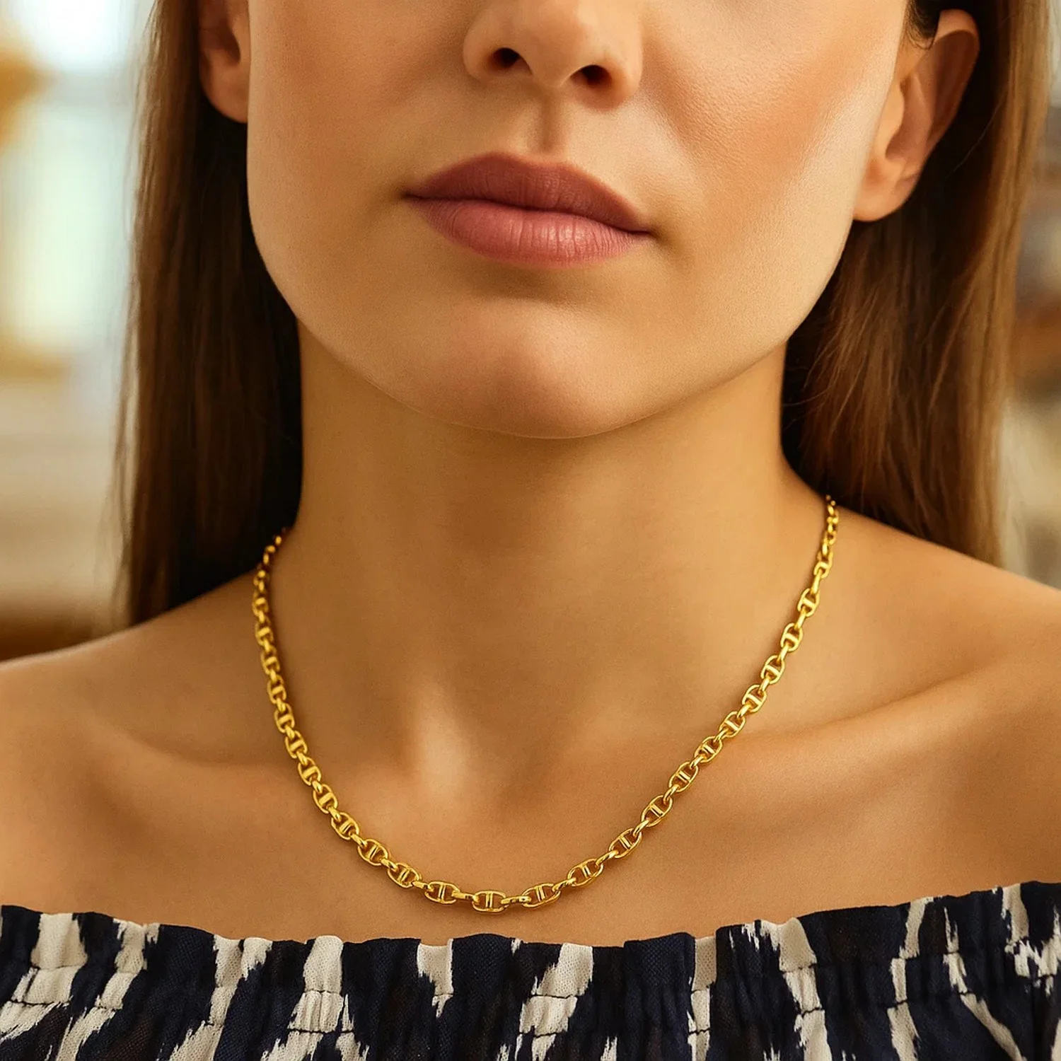 4.5mm 14k Yellow Gold Anchor Chain - Image 24