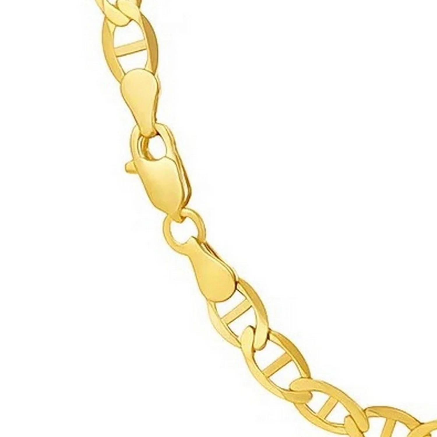 4.5mm 14k Yellow Gold Mariner Link Chain - Image 8